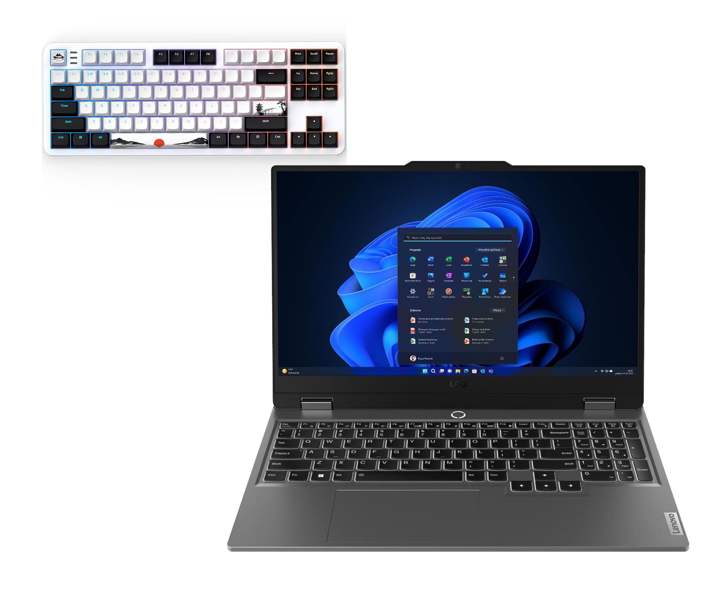 Lenovo LOQ 15 Ryzen 5-7235HS/16GB/512/Win11 RTX4050 Zestaw