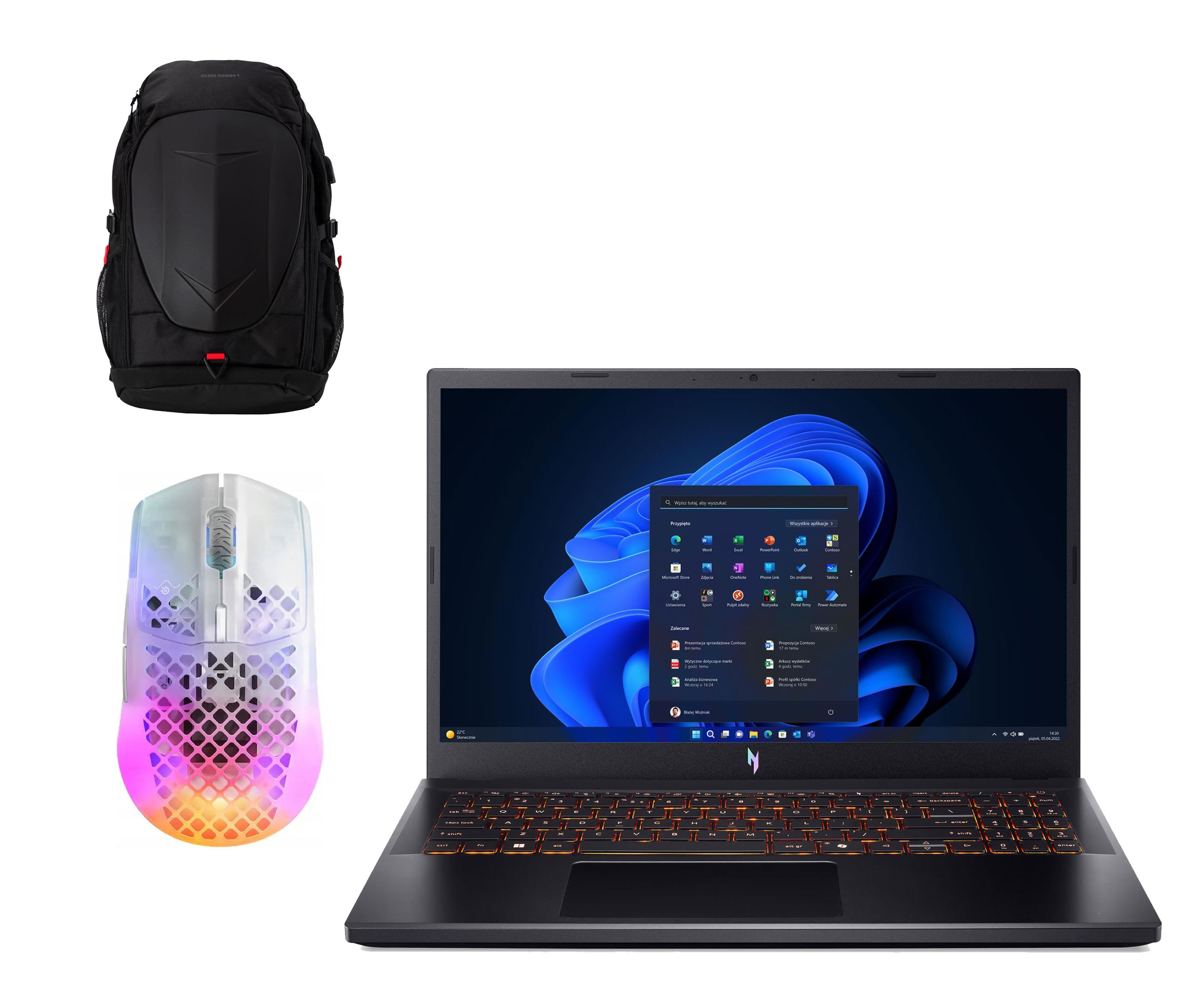 Acer Nitro V15 Ryzen 7-7445HS/16GB/512/Win11 RTX4050 165Hz Zestaw