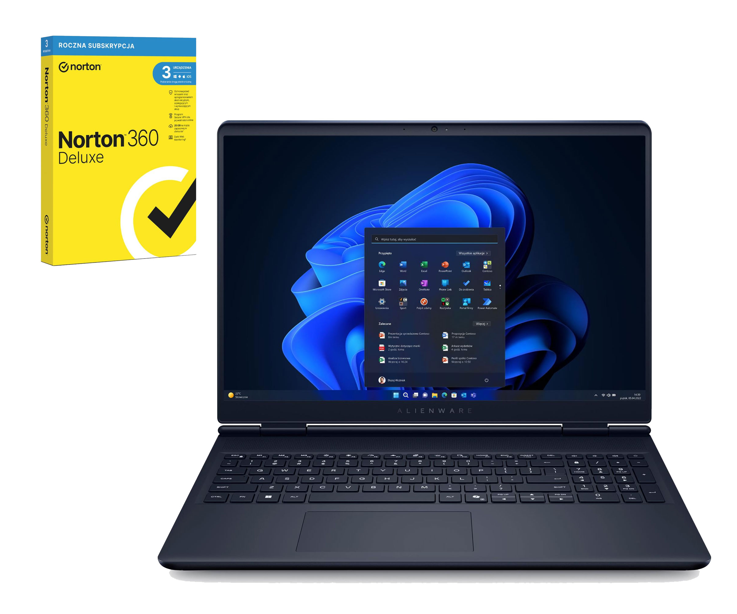 Dell Alienware 16 Core 7-240H/32GB/1TB+512/W11 RTX5060 Zestaw