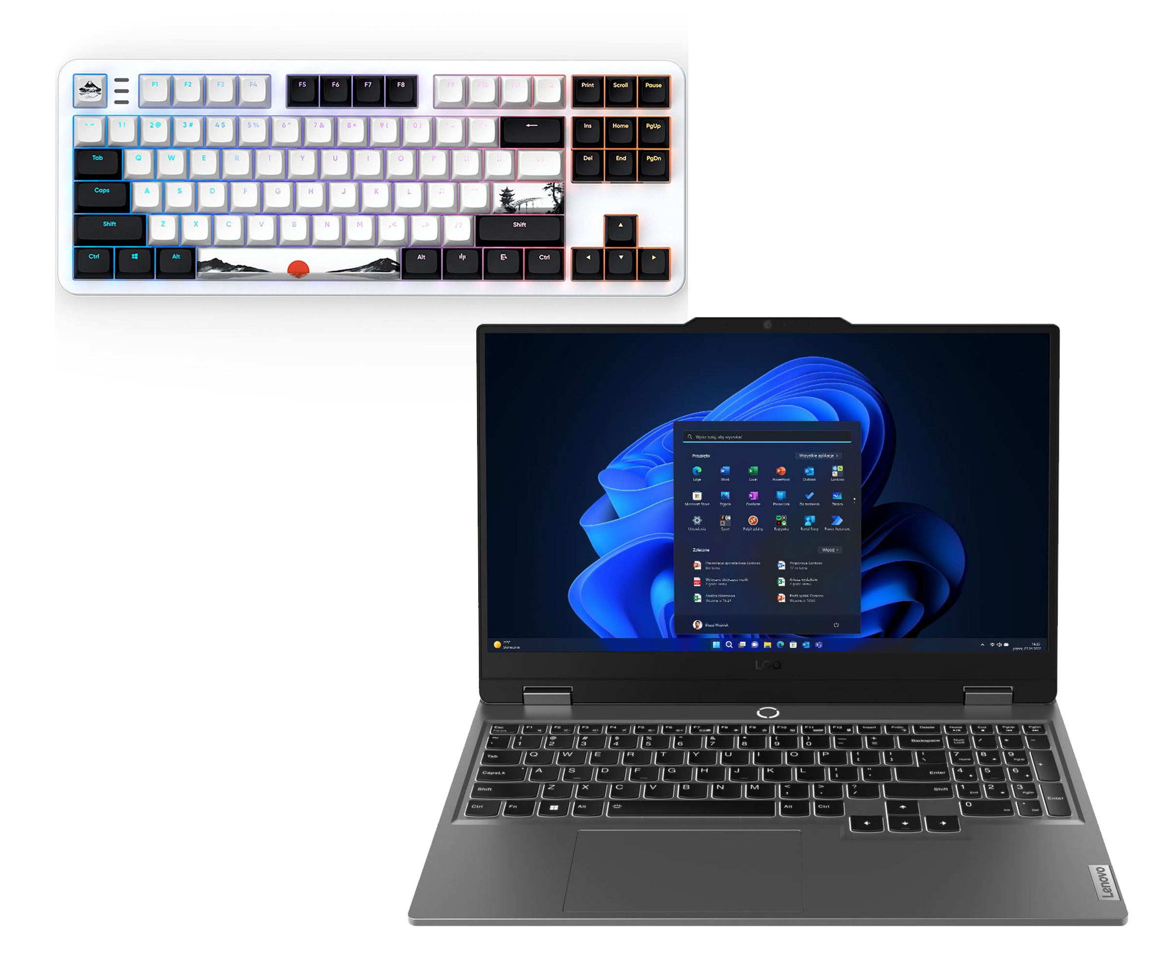 Lenovo LOQ-15 Ryzen 5-7235HS/16GB/512/Win11 RTX3050 144Hz Zestaw