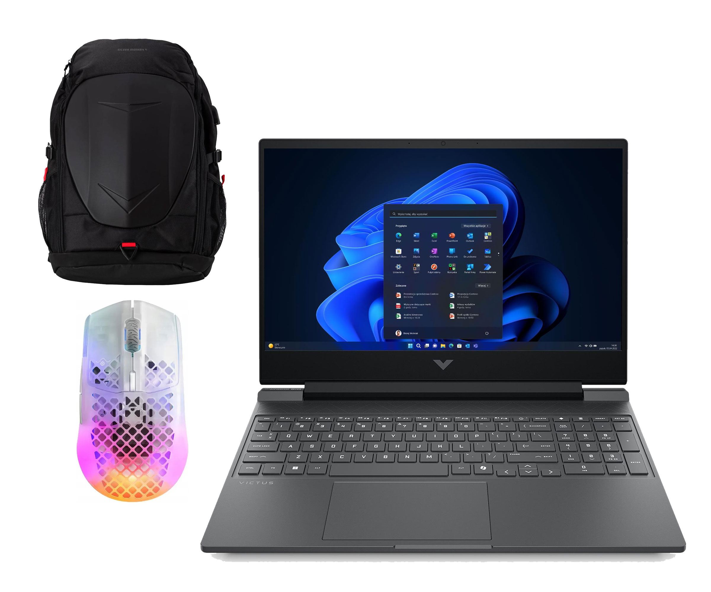 HP VICTUS 15 i5-13420H/16GB/512/Win11 RTX4050 144Hz Zestaw