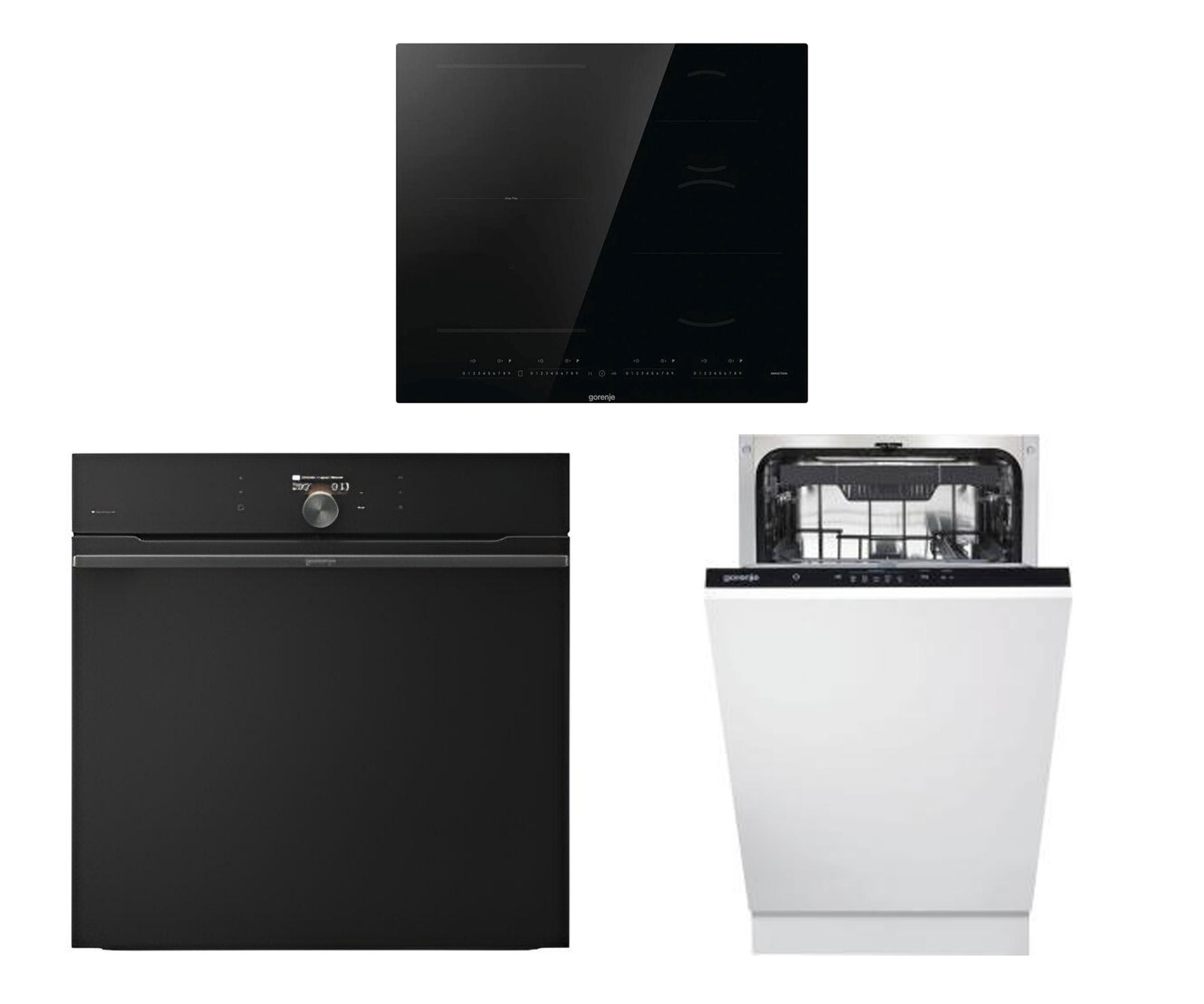 Gorenje ZESTAW Piekarnik BP6138B+Płyta GI6432BSCE+Zmywarka GV520E10