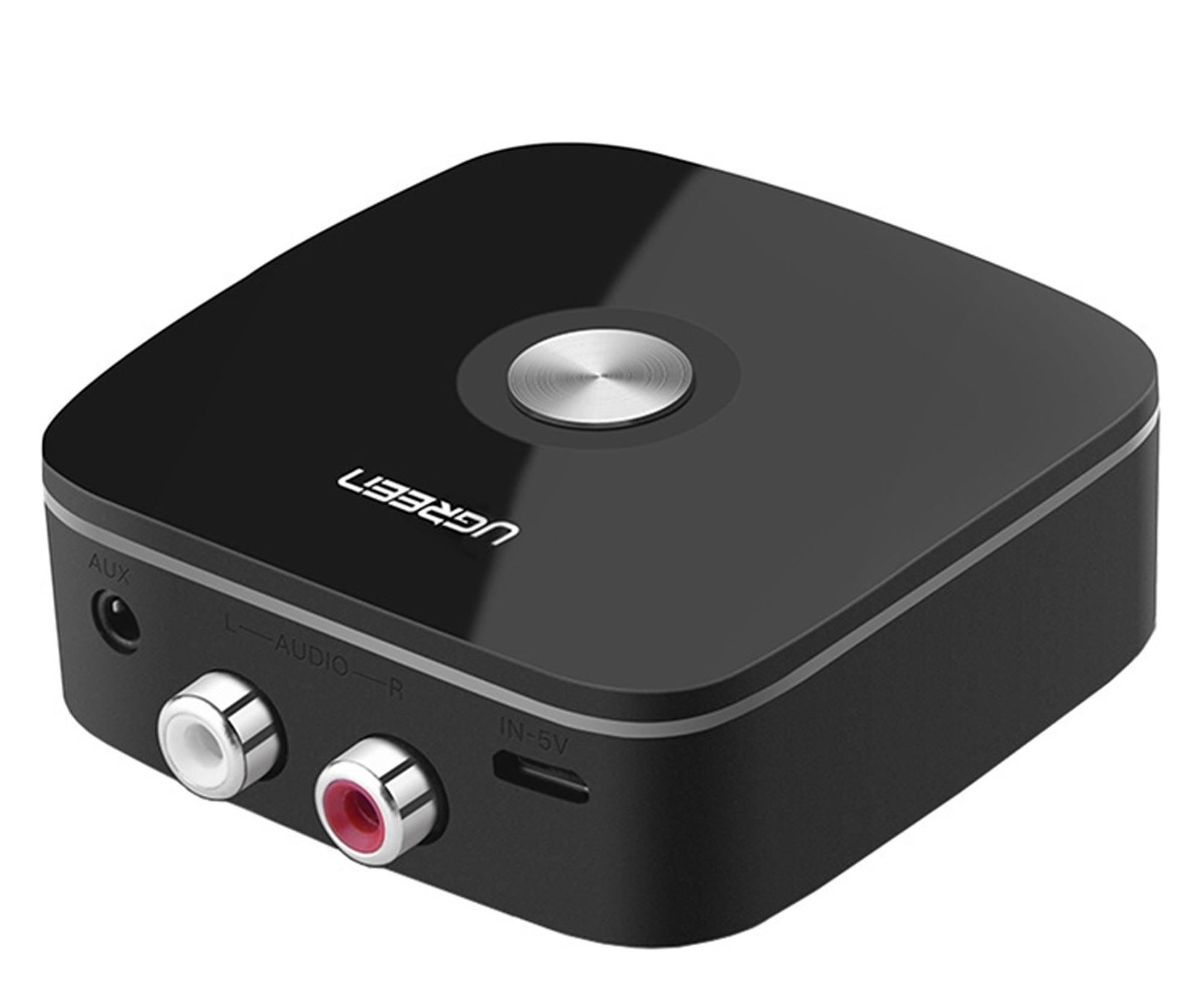 UGREEN Odbiornik muzyczny Bluetooth 5.1 aptX 2 x RCA / 3,5mm jack