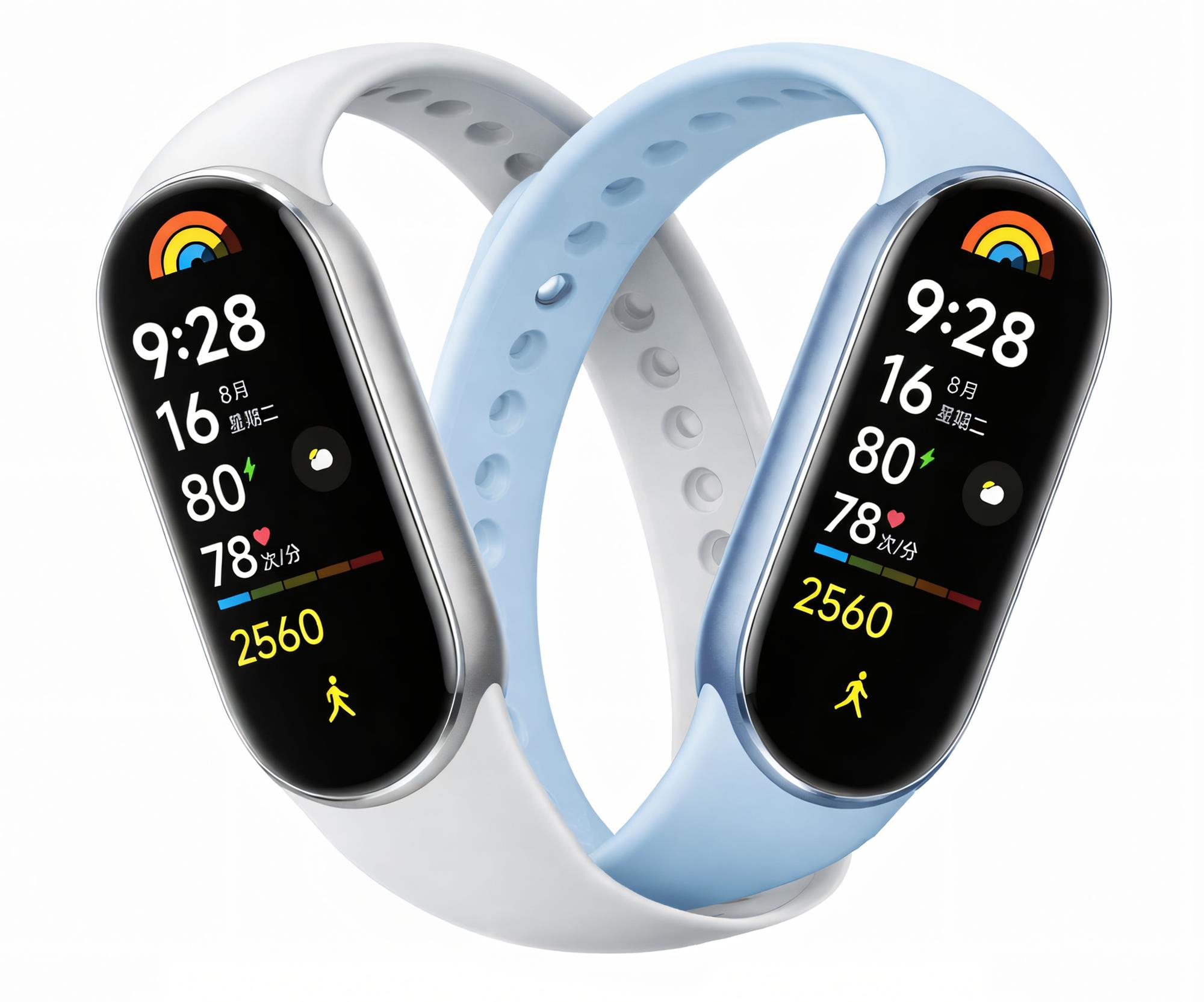 Xiaomi Mi Band 9 Blue + Mi Band 9 Silver