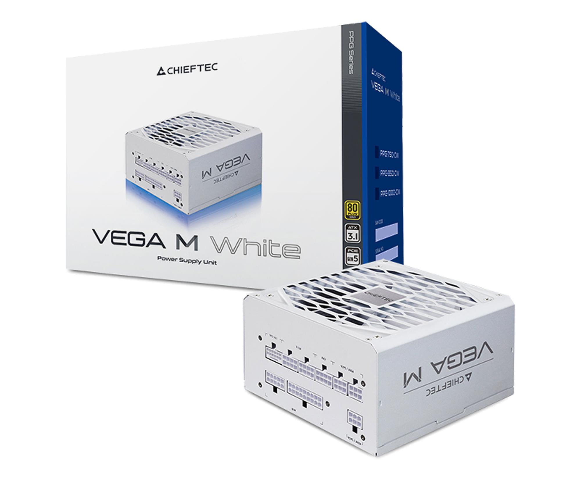 Chieftec Vega M 850W 80 Plus Gold White