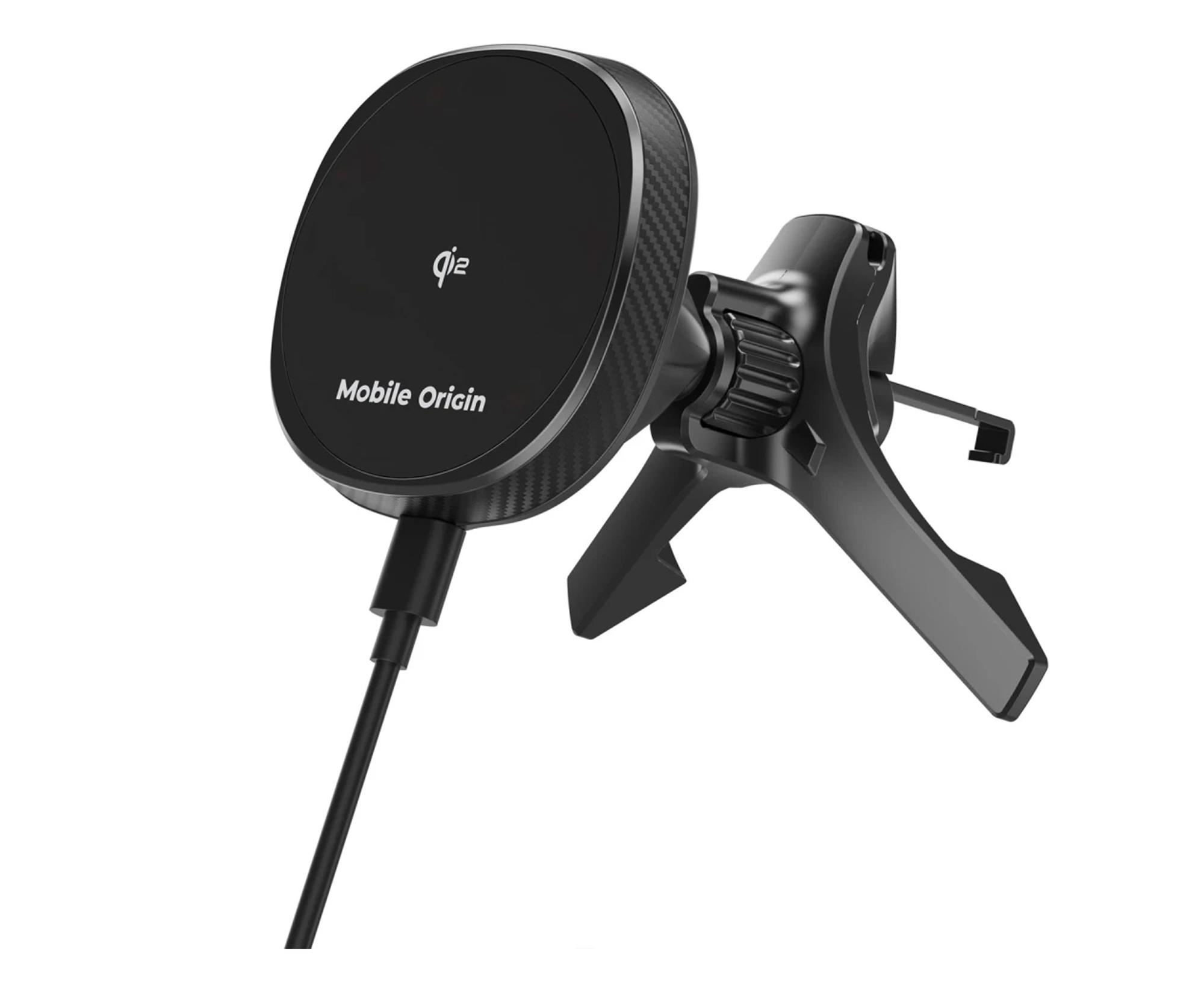 Mobile Origin Wireless Car Vent Qi2 Charger CA15