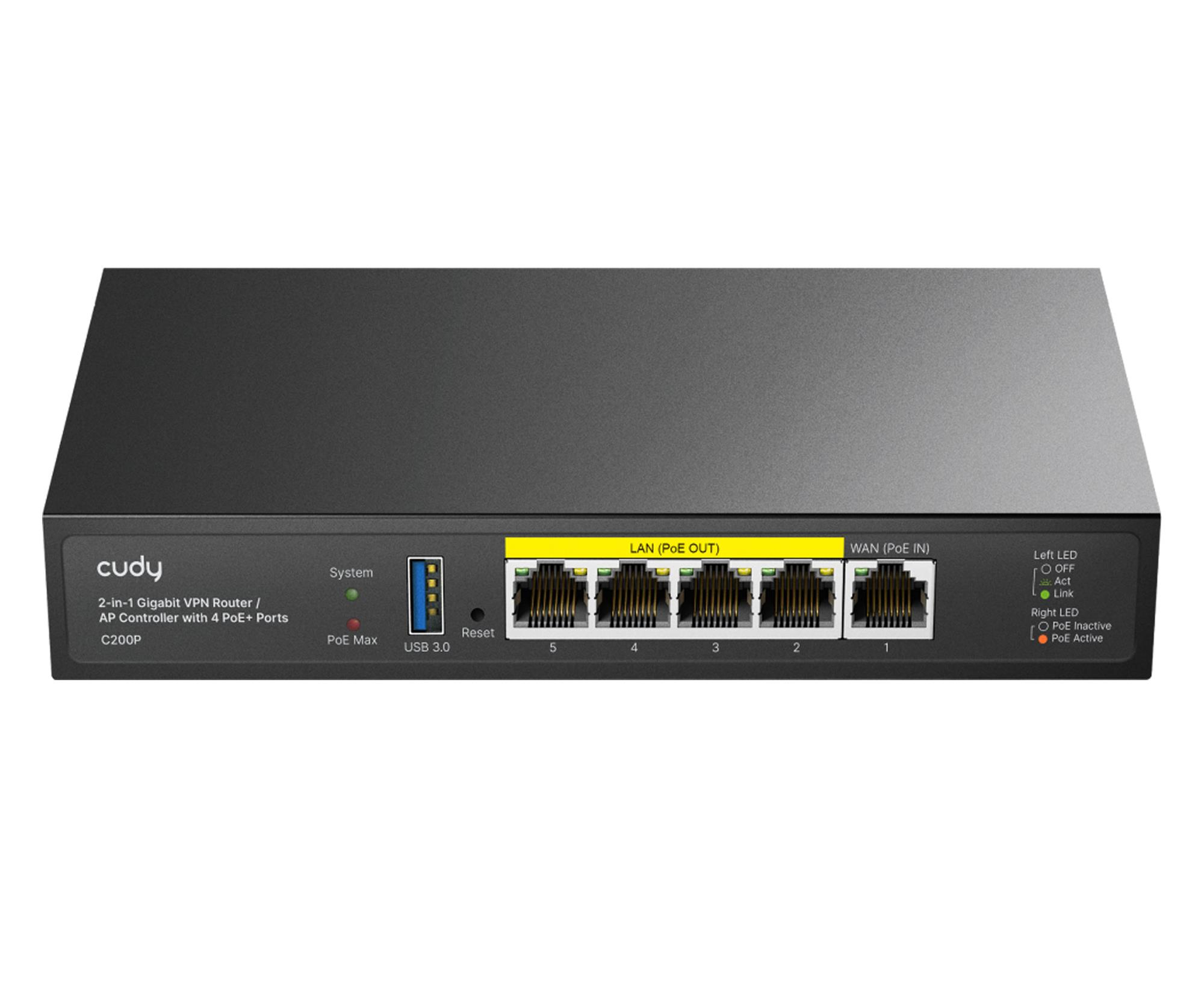 Cudy Kontroler AP C200P Router VPN PoE+