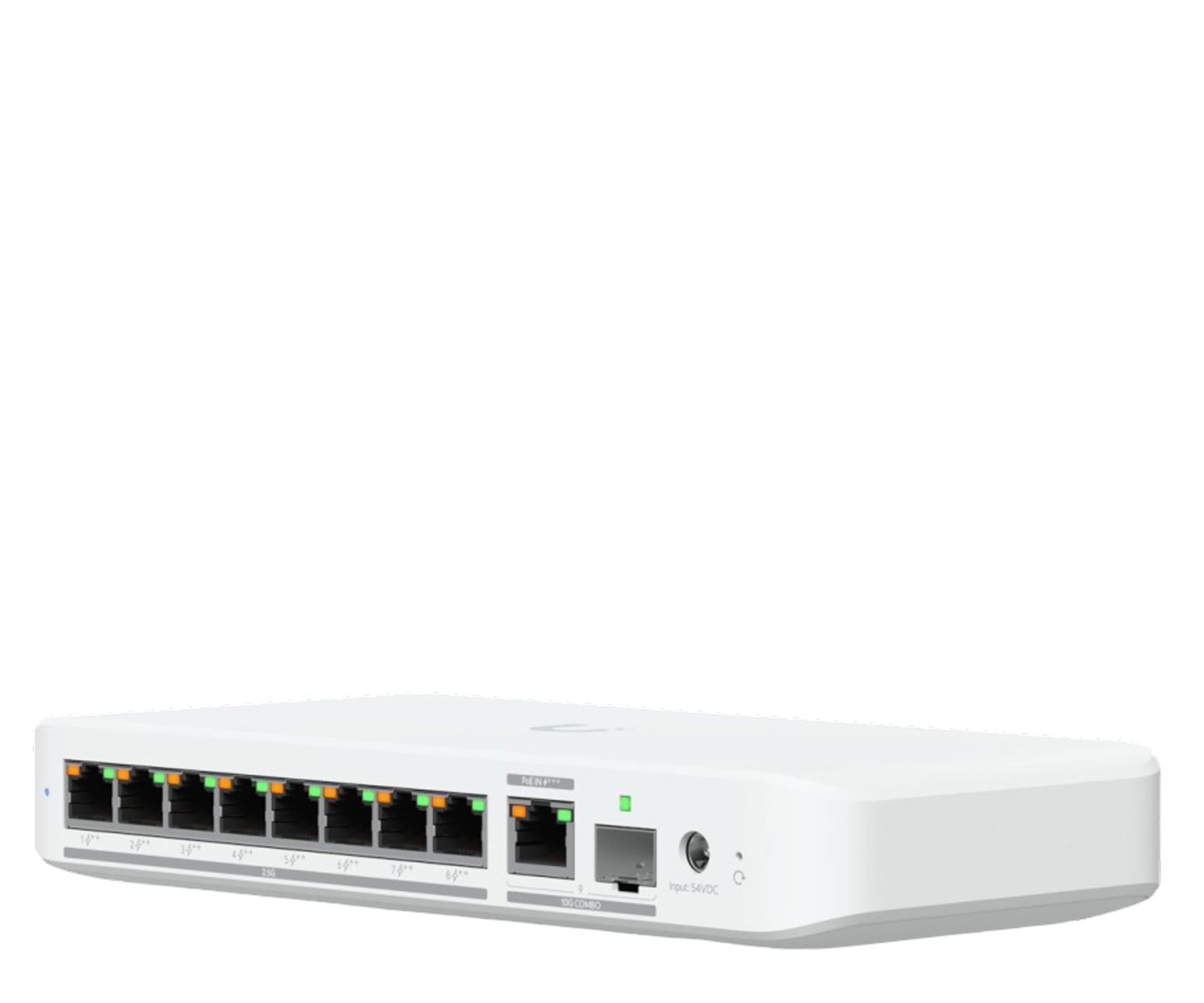 Ubiquiti 8p USW-Flex-2.5G-8-PoE (8x2500Mbit) PoE In