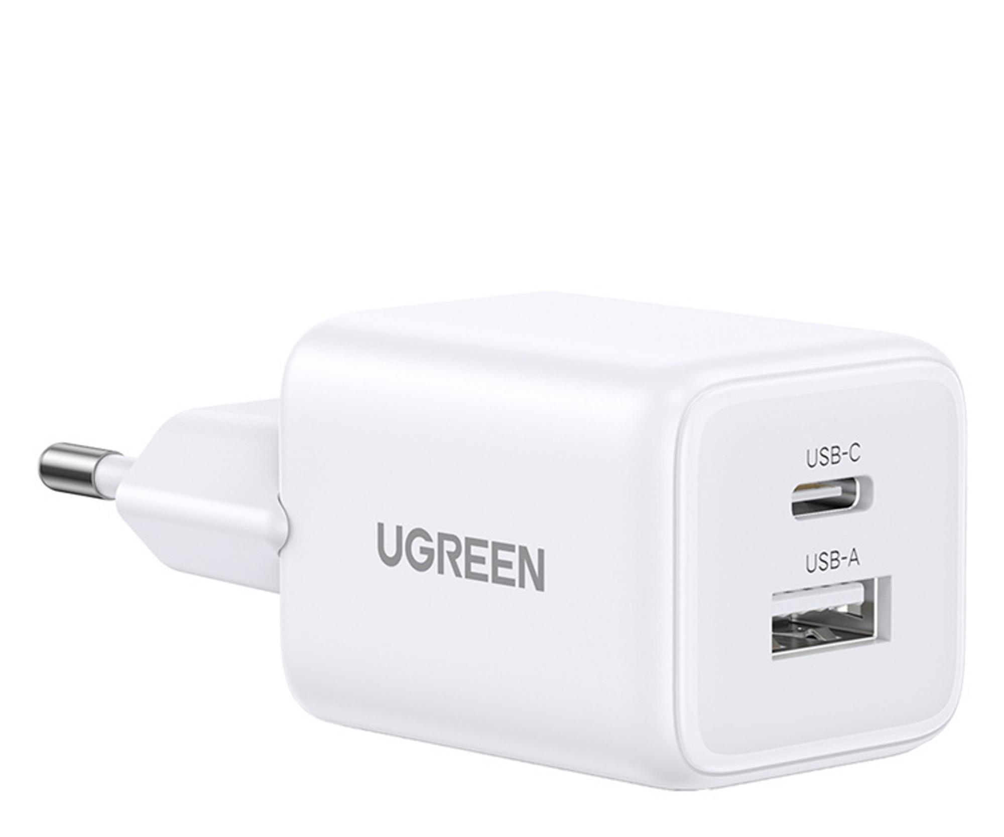 UGREEN Ładowarka sieciowa X514 USB + USB-C GaN 20W biała
