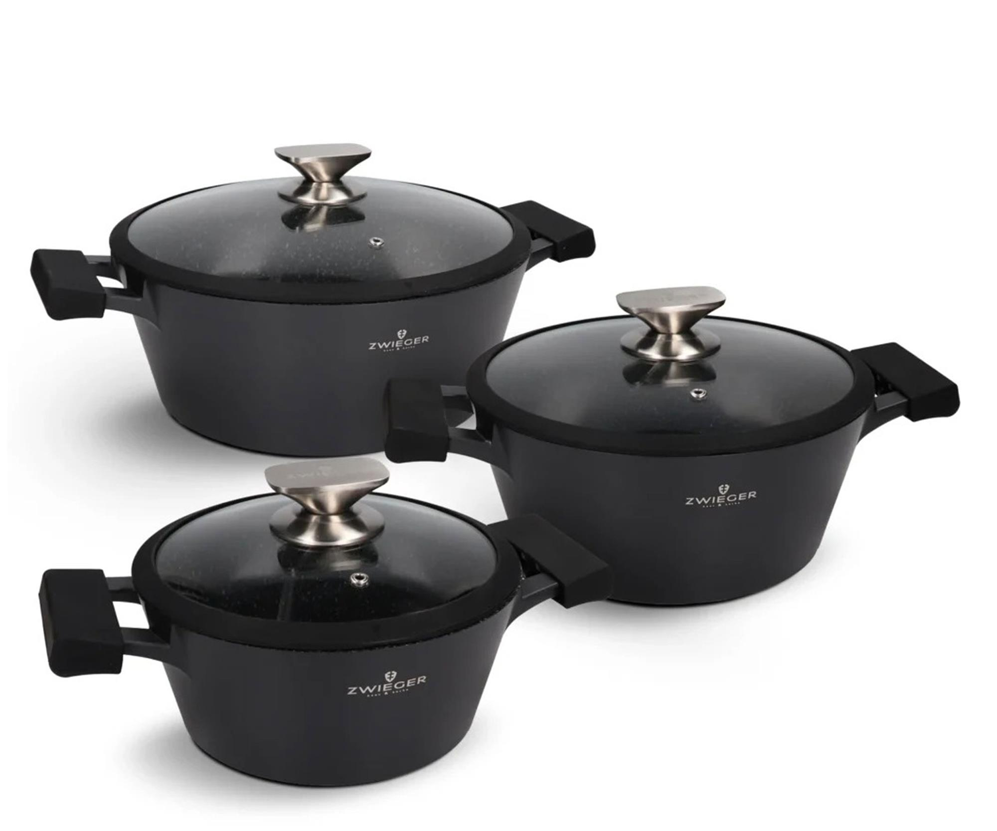 Zwieger Black Stone Zestaw garnków 6 el.