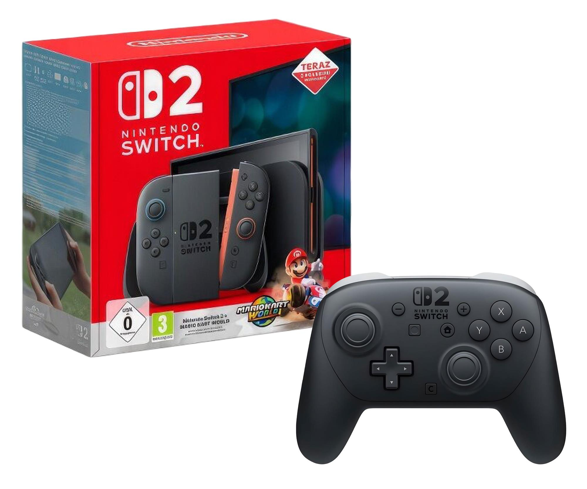 Nintendo Switch 2 + Mario Kart World + Pro Controller 2