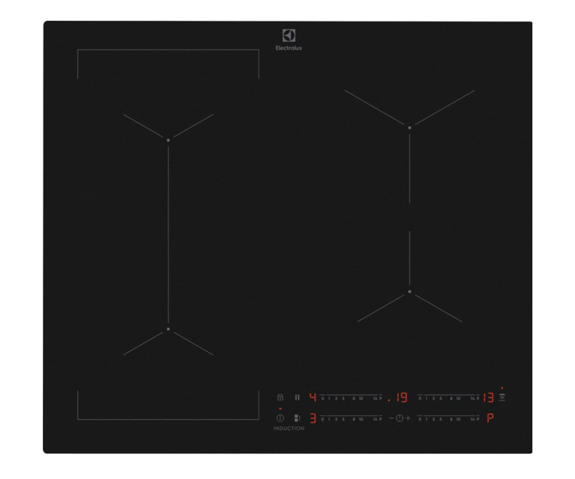 Electrolux EIV63449CT SaphirMatt SlimFit Hob2Hood Bridge Czarny mat