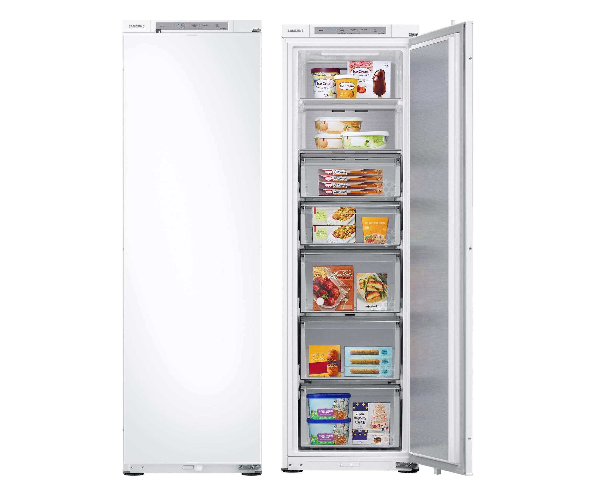 Samsung BRZ22700EWW EF No Frost 177,5cm 35dB Zawiasy Ślizgowe 218L