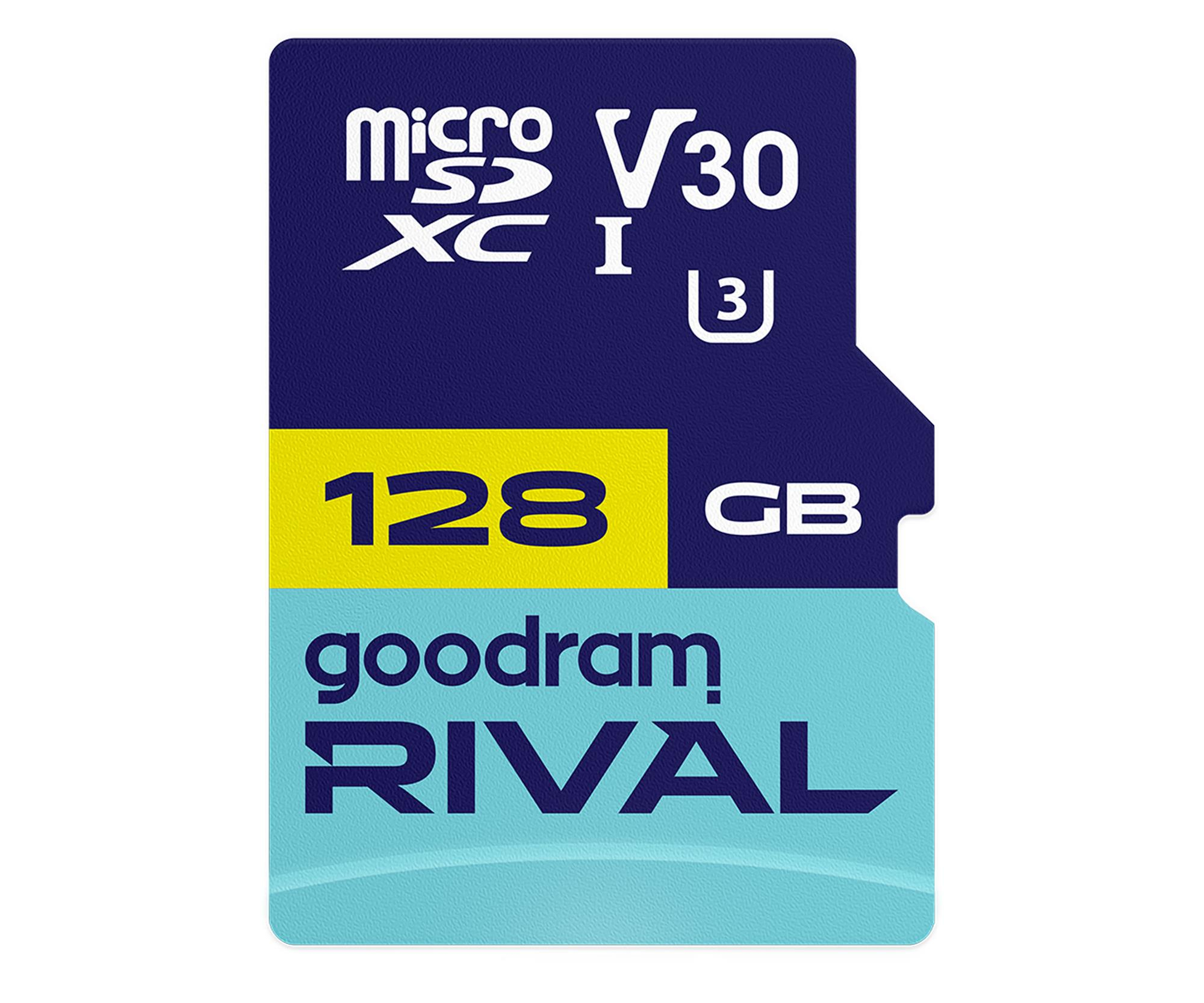 GOODRAM 128GB microSDXC RIVAL M3AA 100MB/s UHS-I U3 V30