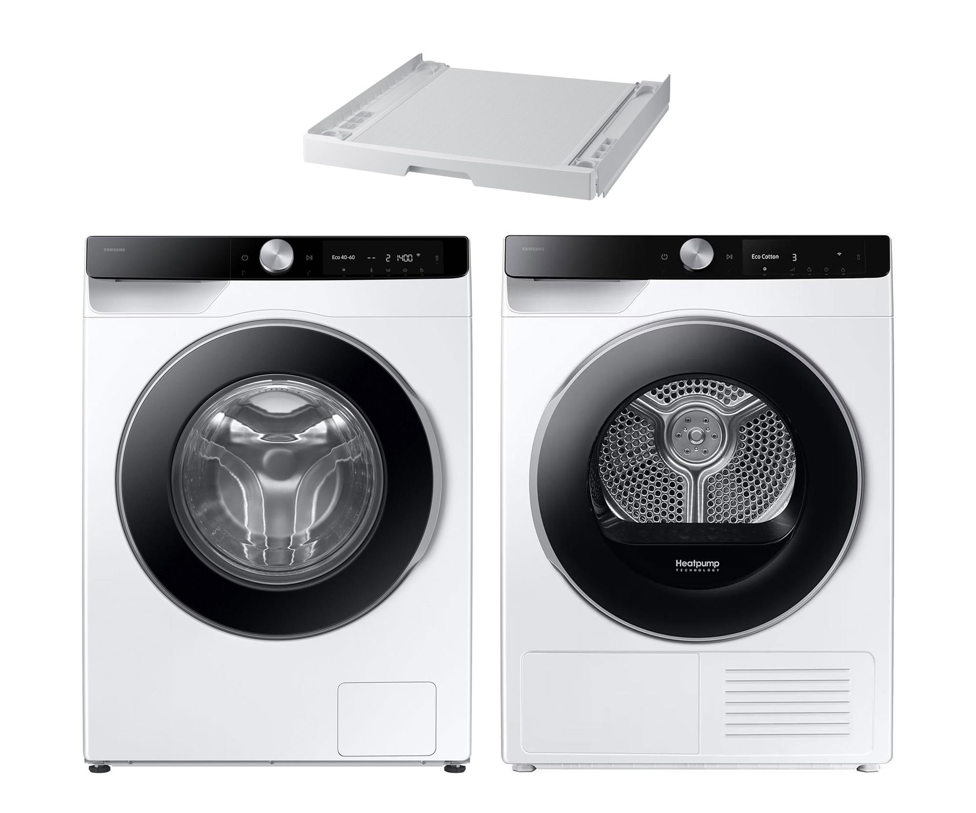 Samsung Suszarka DV90DG6845LKU4 + Pralka WW90DG6U25LKU4 + Łącznik SK