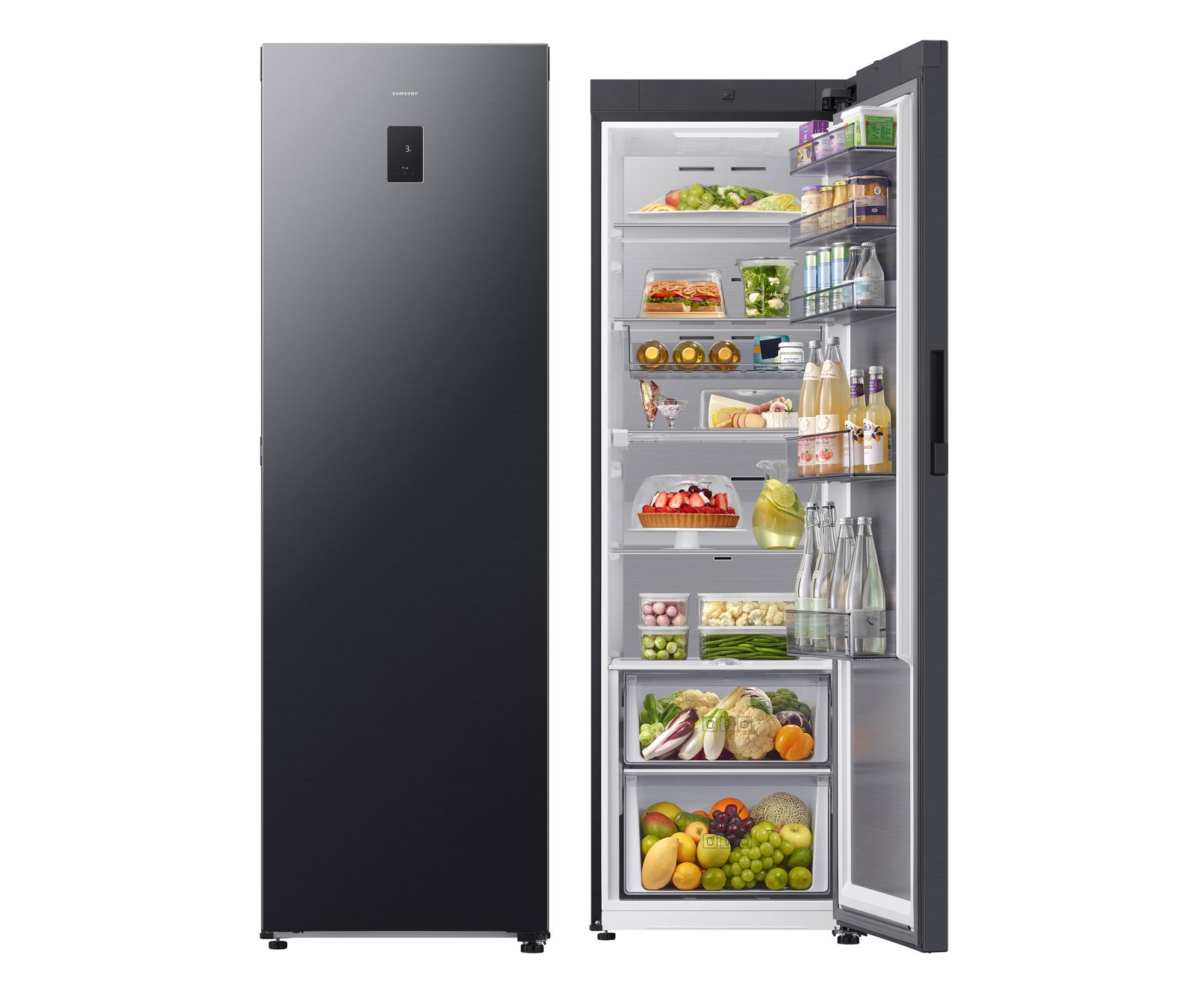 Samsung RR80H39CCFEO No Frost 185,8cm Czarna Auto Open AI 387L