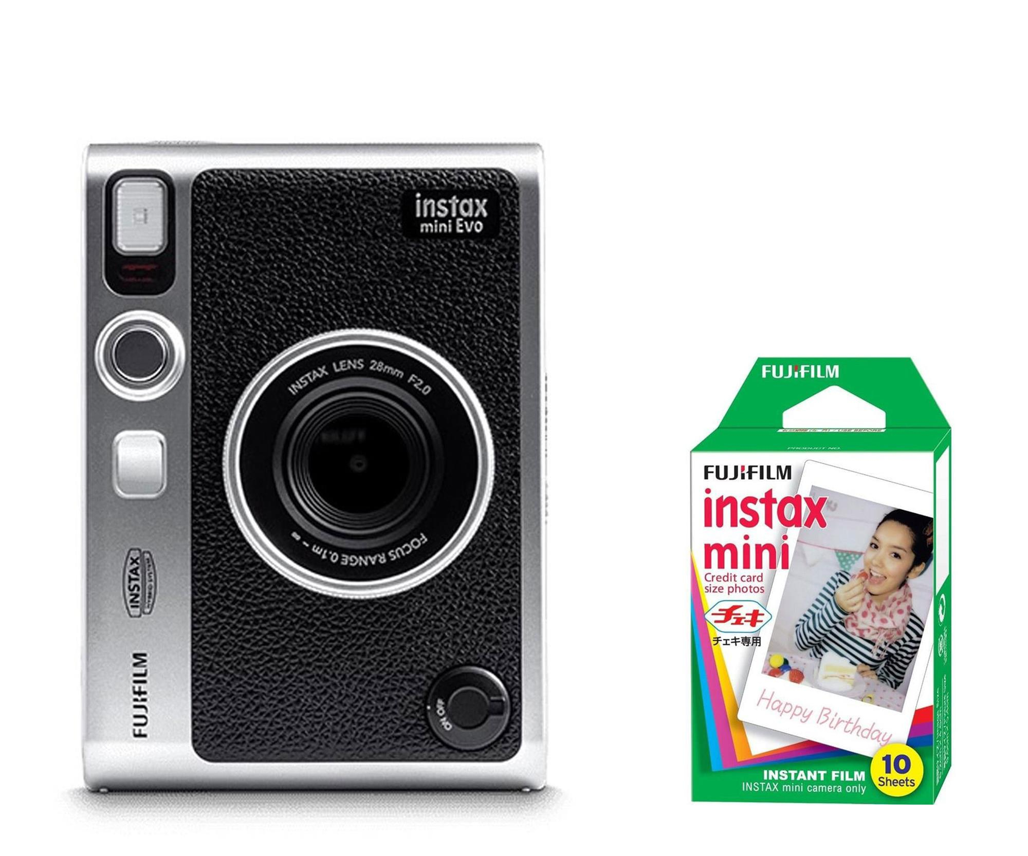 Fujifilm Instax Mini Evo czarny + wkłady (10 zdjęć)