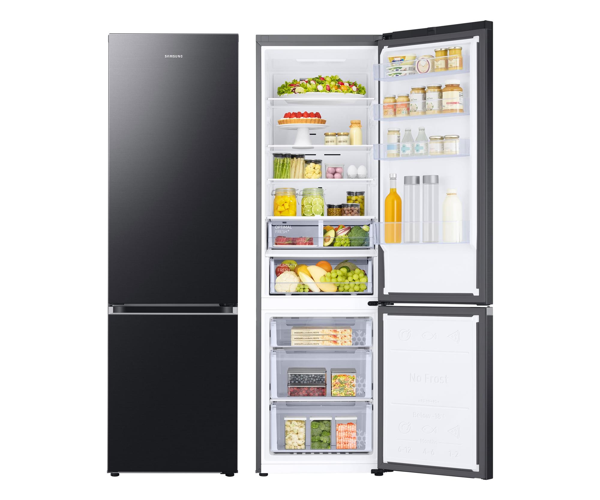 Samsung RB38T607BB1 EF No Frost 203cm Czarna Twin Cooling Plus 387L