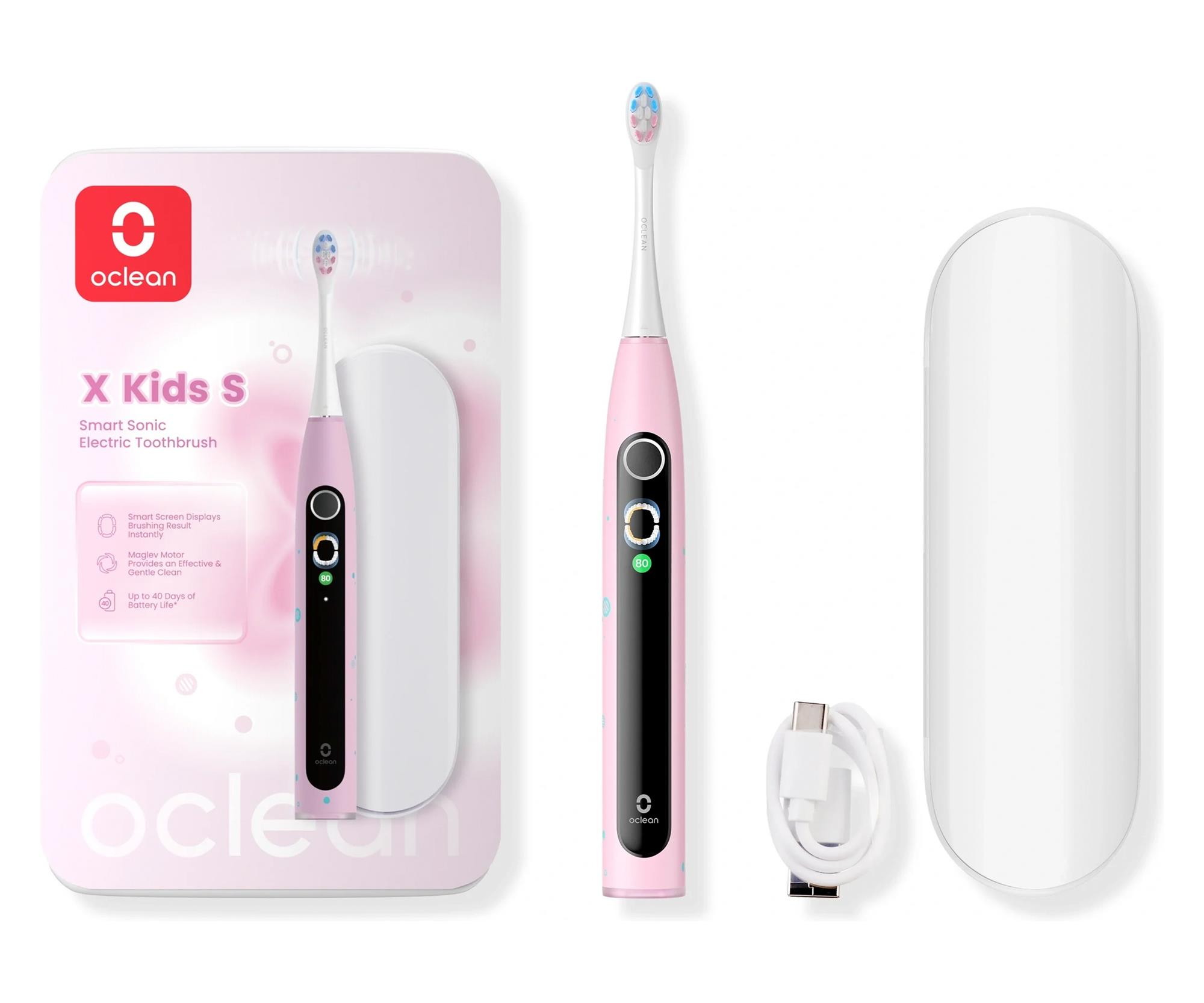 Oclean Oclean Szczoteczka soniczna X Kids S (różowa)