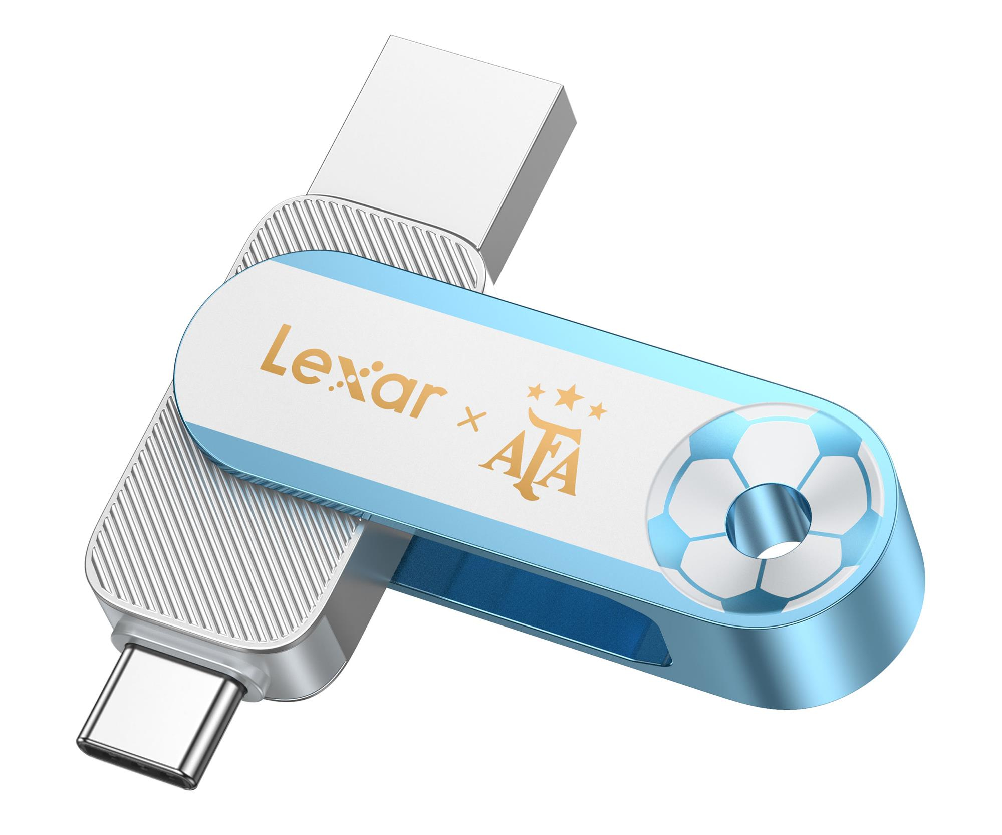 Lexar 128GB D500 AFA JumpDrive Dual USB-C/A USB 3.2 400/360MB/s