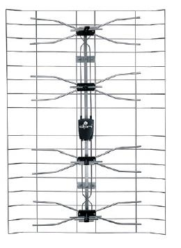 DPM SOLID ANTENA ZEWNĘTRZNA SIATKOWA DPM DVB-T VHF/UHF/FM, wzmacniacz