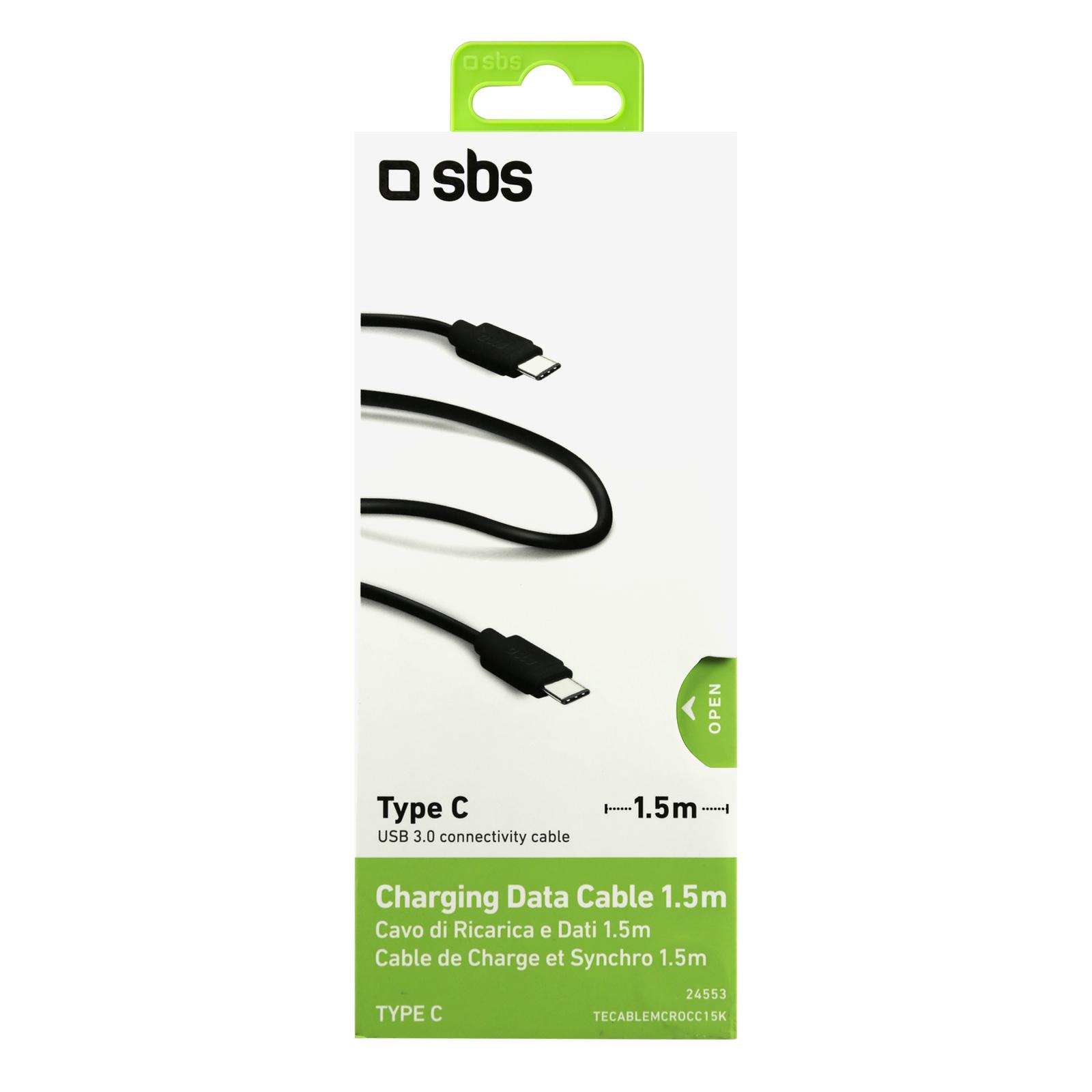 SBS USB-C USB-C DL.1.5M CZARNY