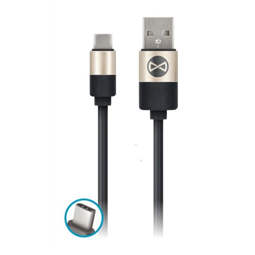 Forever Kabel USB - USB-C 1M FOREVER modern czarny #
