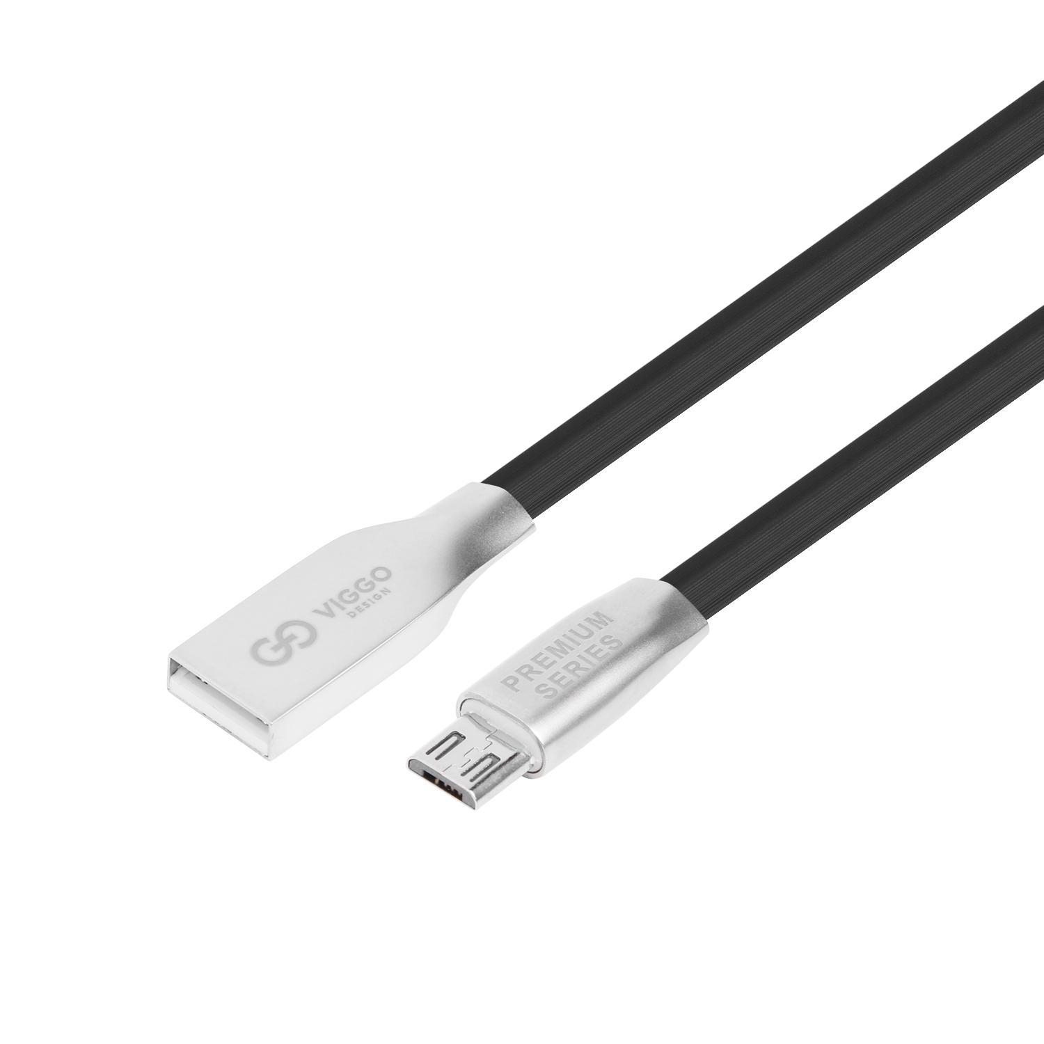 VIGGO DESIGN USB-microUSB 1m Czarny