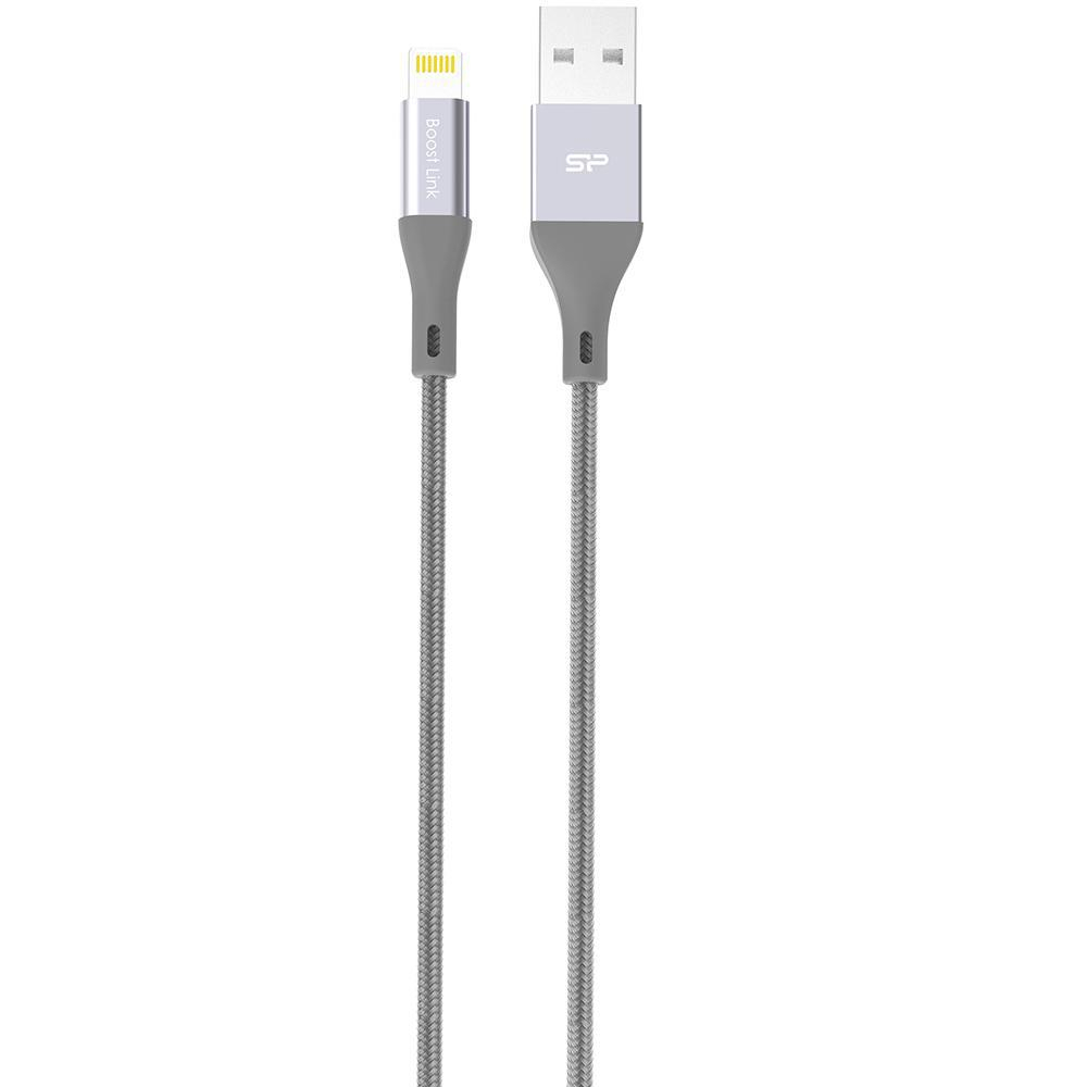 Silicon Power Kabel USB-Lightning MFI Silicon 1m w otulinie szary #