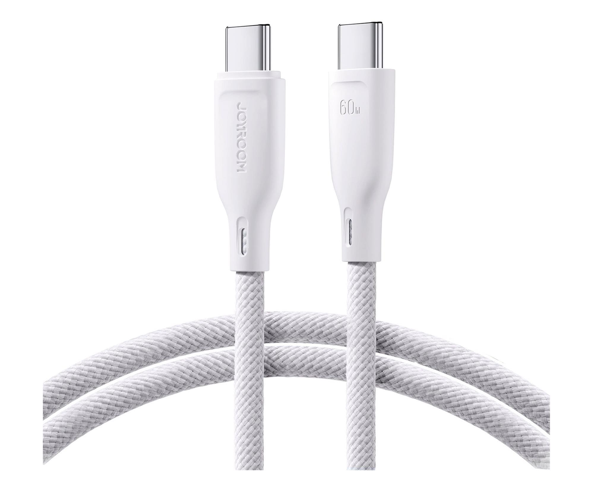 JoyRoom Multi-Color Series S-A34 USB-C / USB-C PD 60W 1m - biały