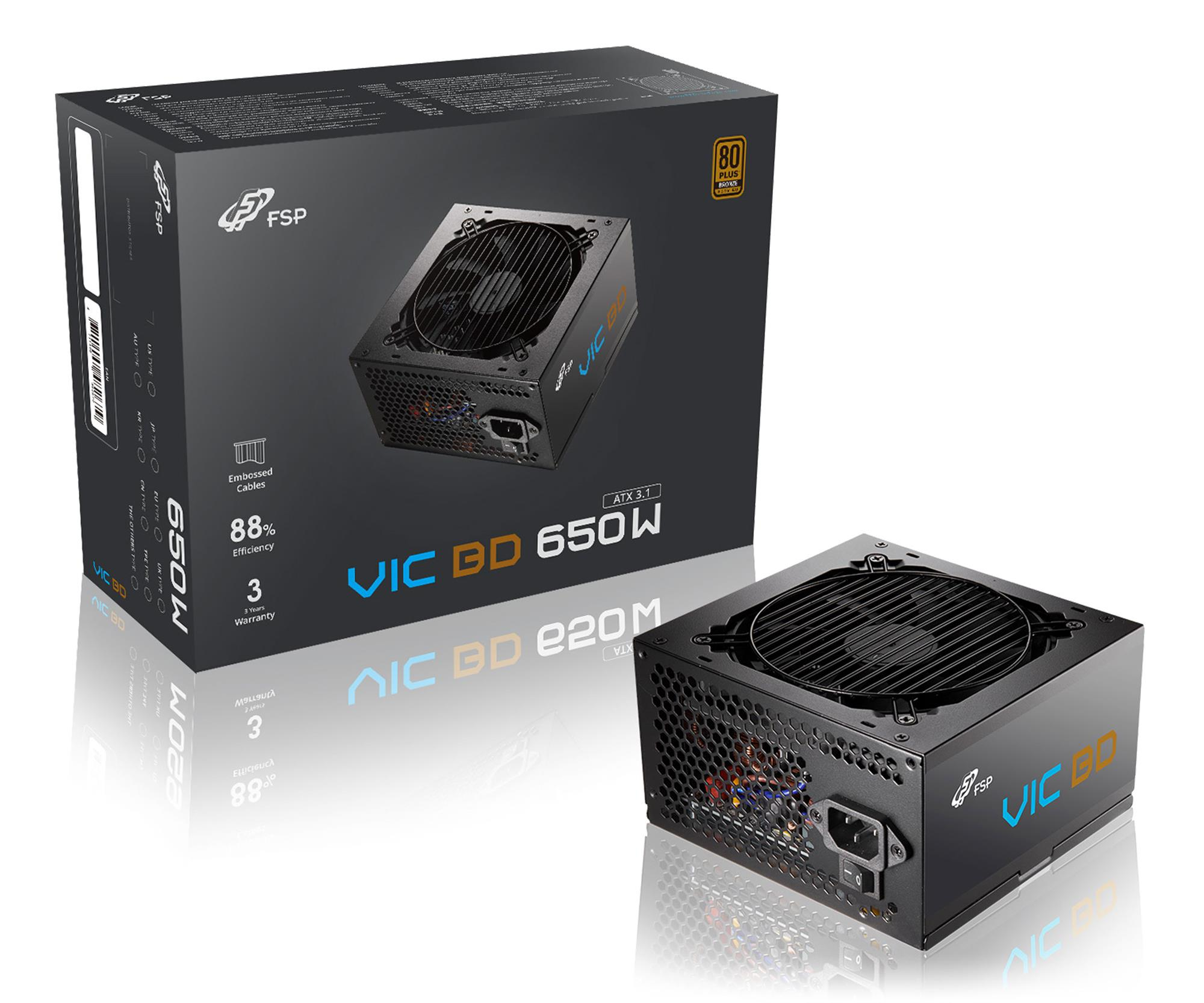 FSP/Fortron VIC 650W 80 Plus Bronze ATX 3.1 PCIe Gen 5.1