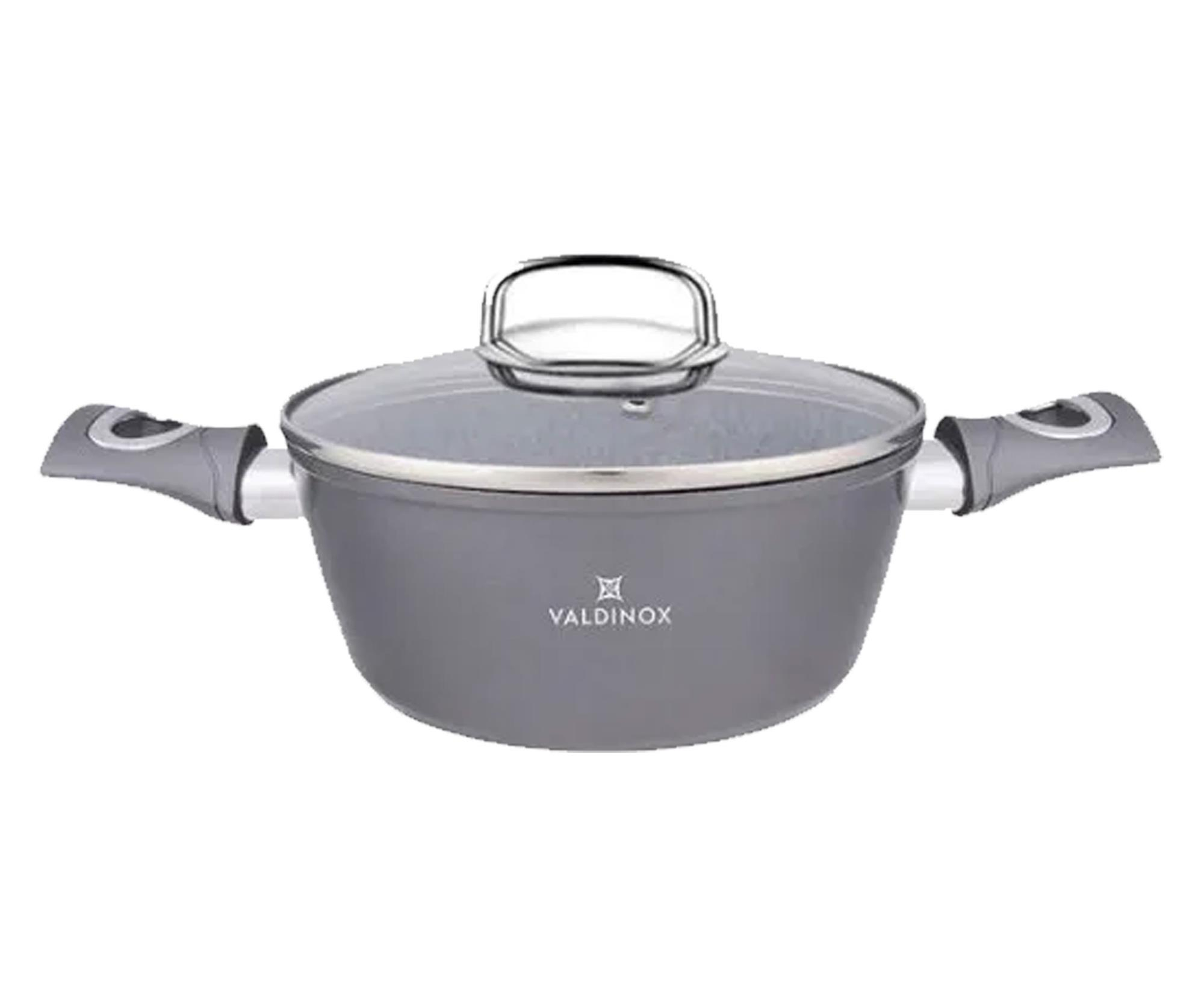 Altom Valdinox Grand garnek 20cm 2,4l. z pokrywą szklaną