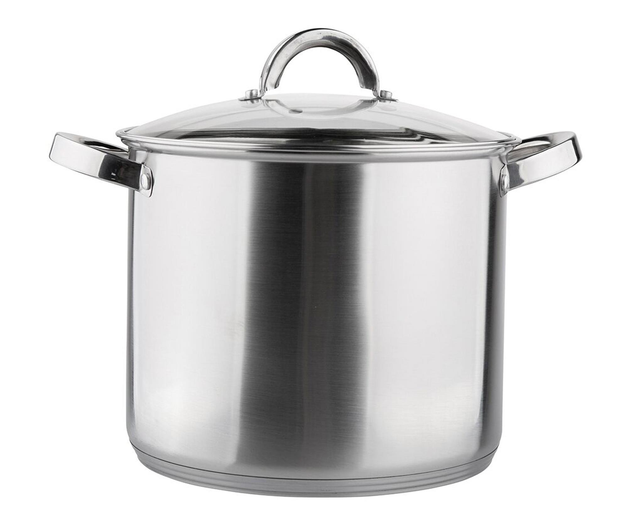 Altom Fabio garnek wysoki nierdz. 24cm 8,5l z pokrywą szklaną