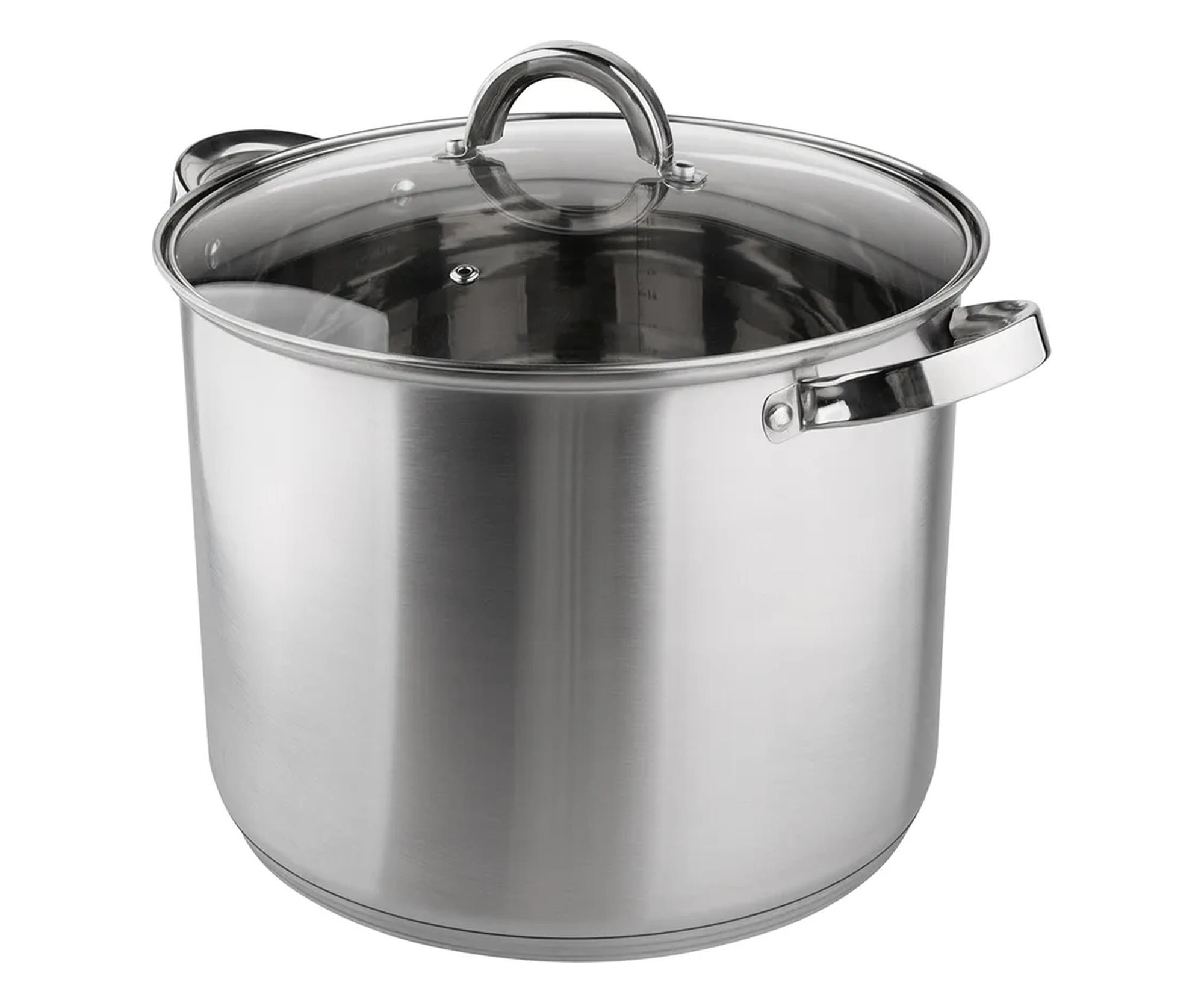 Altom Fabio garnek wysoki nierdz. 28cm 12,5l z pokrywą szklaną