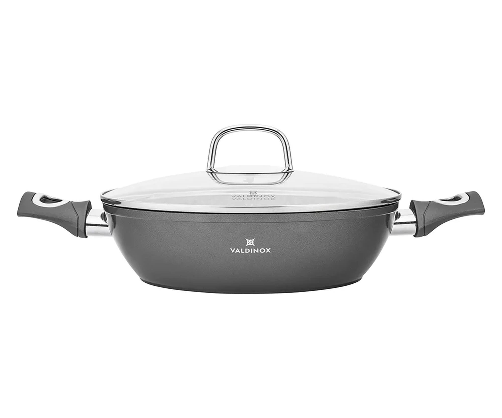 Altom Valdinox Grand rondel 26cm 2,6l. z pokrywą szklaną