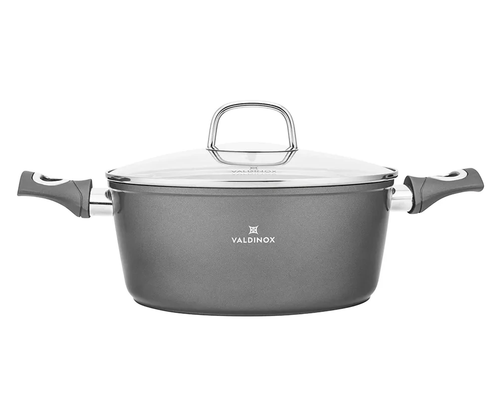 Altom Valdinox Grand garnek 24cm 4,0l. z pokrywą szklaną