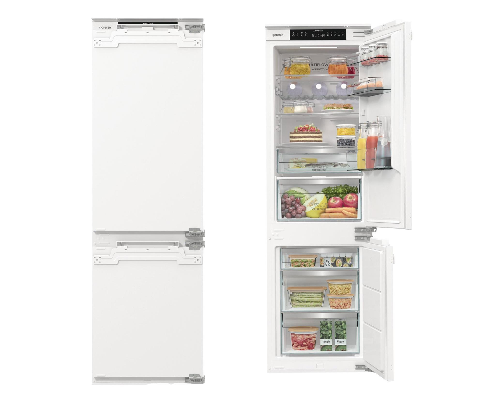 Gorenje NRKI517E62WF No Frost 177,2cm 35dB Zawiasy Nożycowe 252L