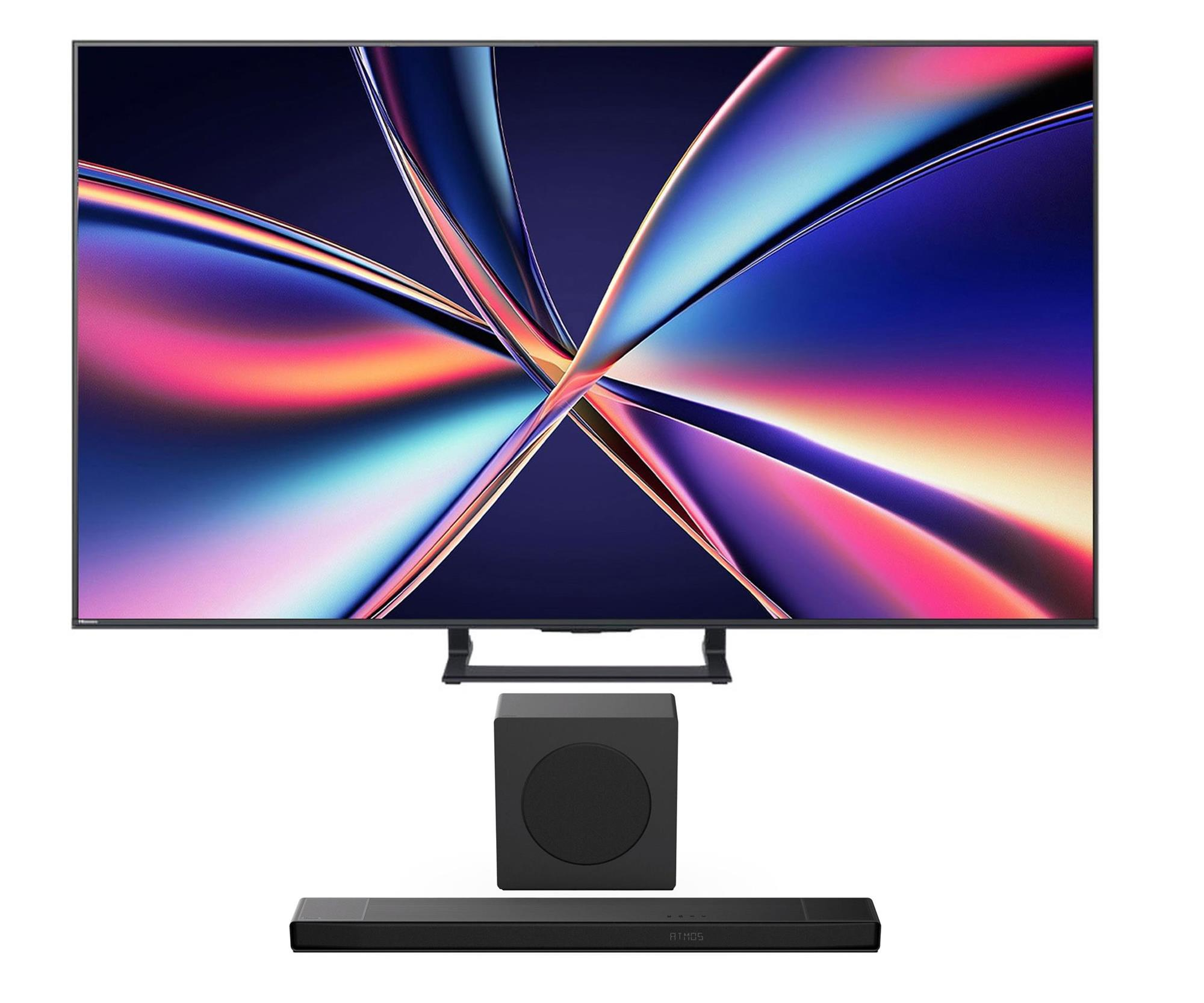 Hisense 55E8Q 55" Mini LED 144 Hz 4K Dolby Vison Atmos+AX3120Q