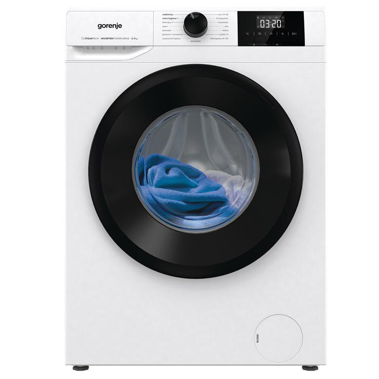 Pralka Slim GORENJE W3NGPI72SBS/PL 7 kg 1200 obr/min | SteamTech | ExtraHygiene | silnik inwerterowy