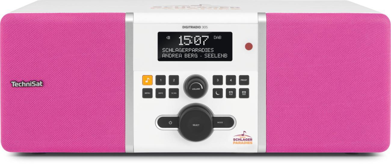 TechniSat RADIO DAB+ TECHNISAT DIGITRADIO 305, BIAŁO-RÓŻOWY #