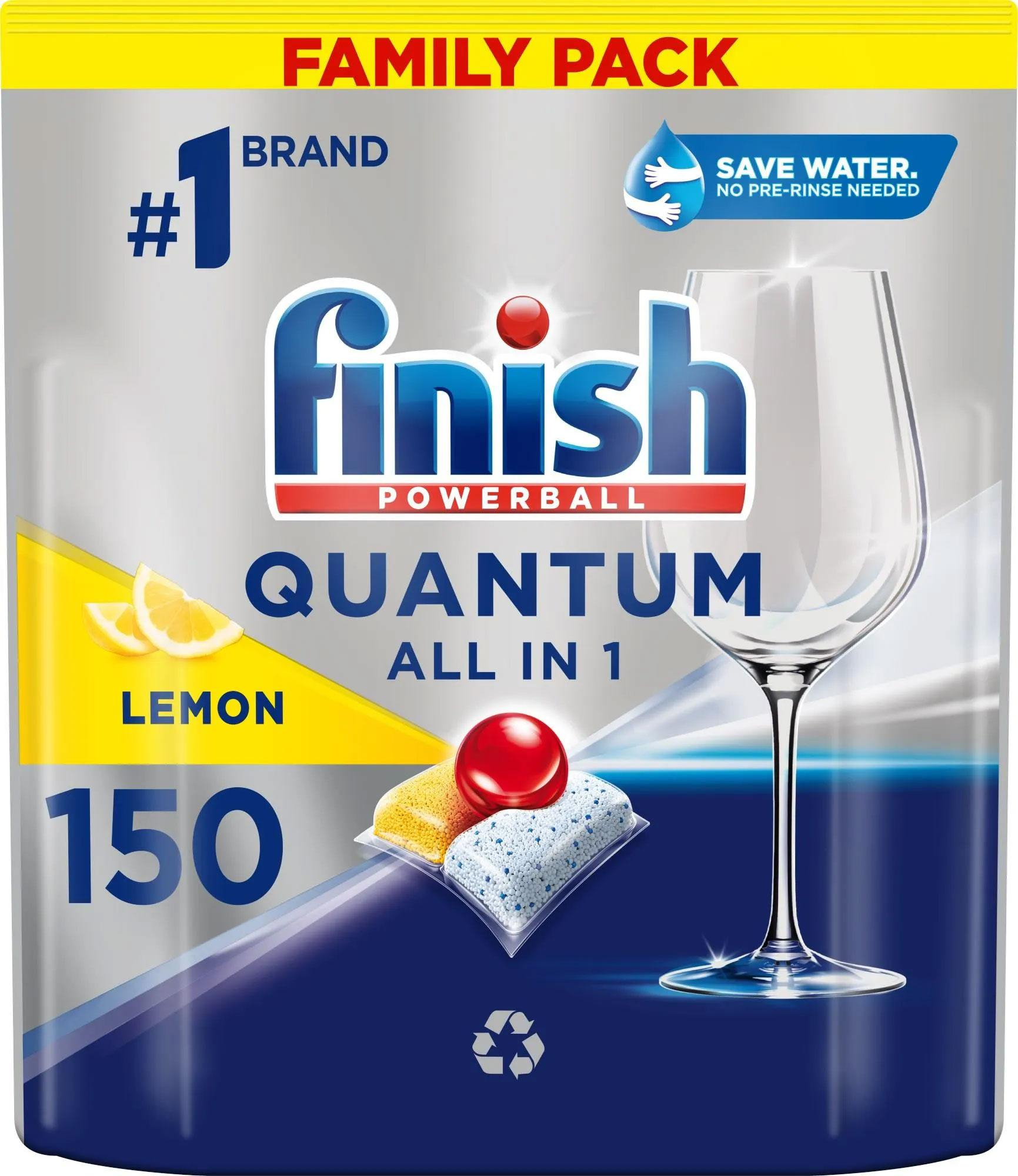 Finish FINISH Quantum 150szt All in 1 Lemon kapsułki do zmywarki
