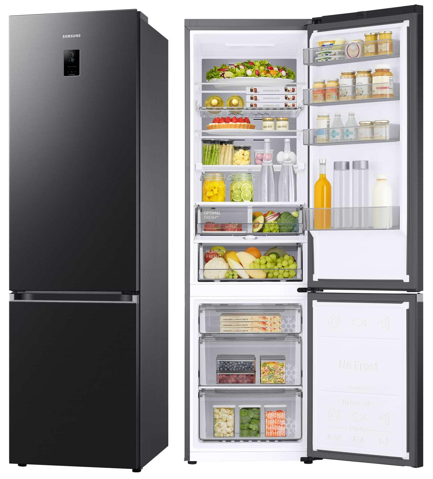 Samsung RB38C776CB1 EF No Frost 203cm Czarna Komora Zero AI 390L