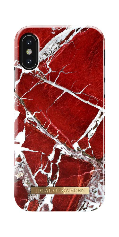 iDeal Fashion Case do iPhone X Scarlet Red Marble