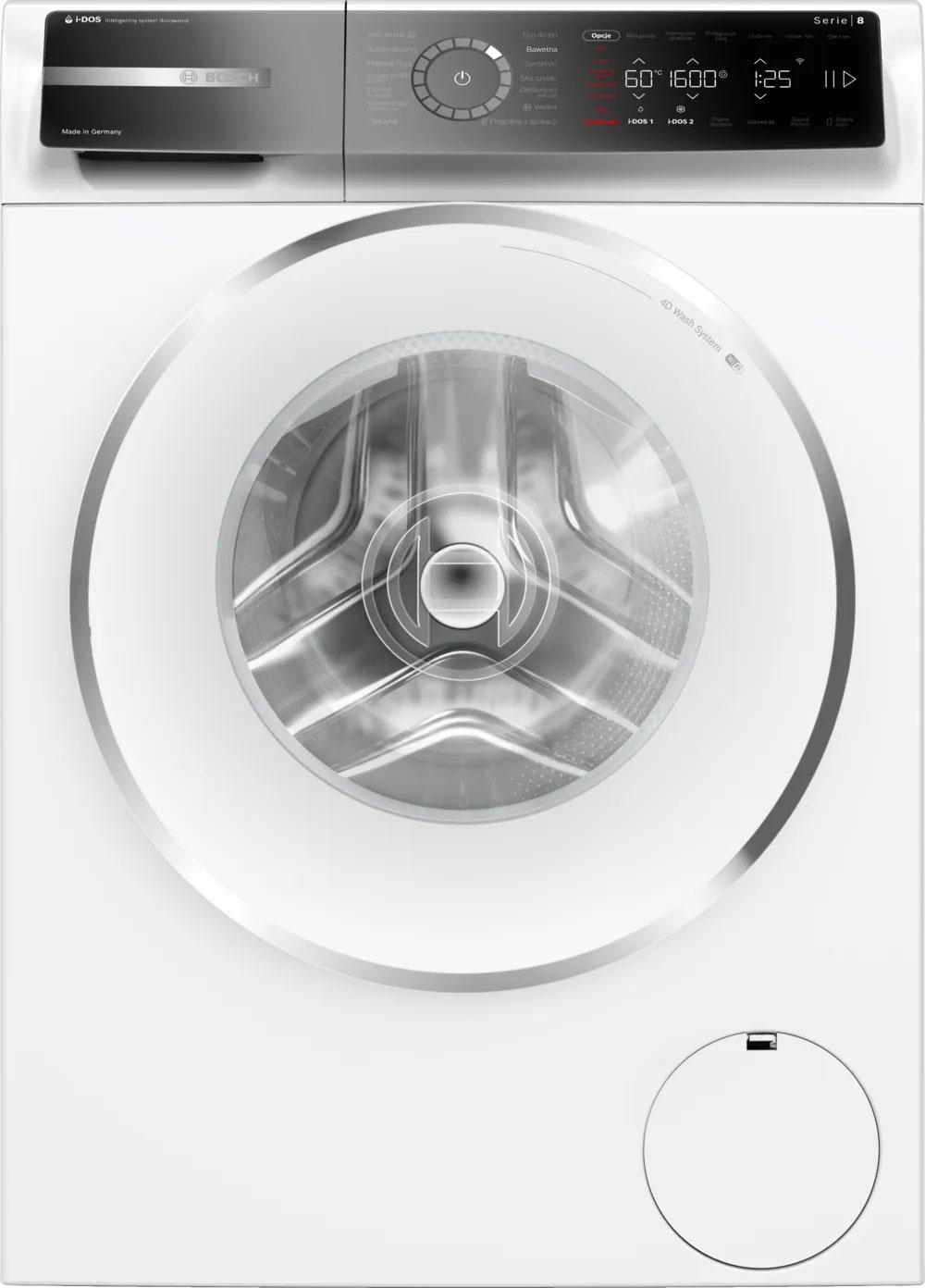 Pralka BOSCH WGB256A2PL Serie 8 10 kg 1600 obr/min | i-DOS autodozowanie | SpeedPerfect | EcoSilence Drive