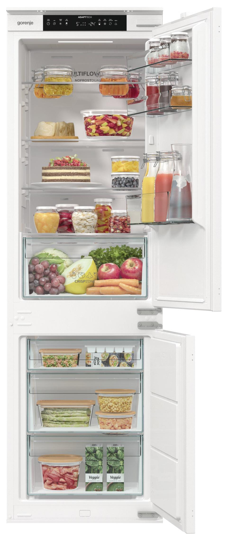 Gorenje NRKI517E41 No Frost 177,2cm 35dB Zawiasy Ślizgowe 252L