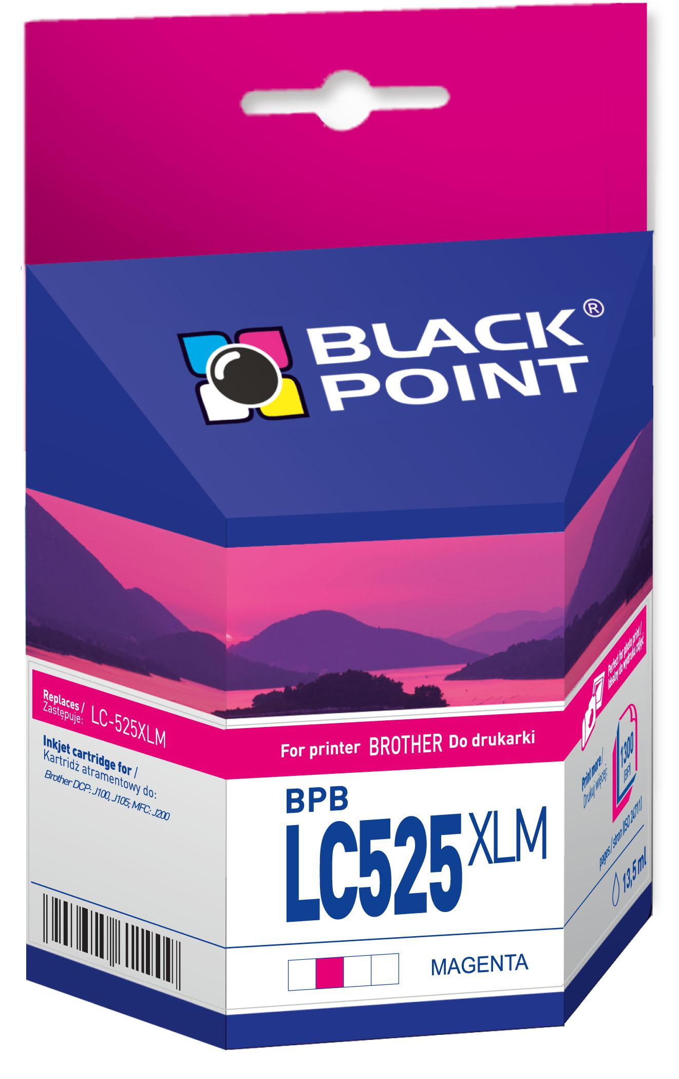 Black Point Tusz BPBLC525XLM Zamiennik Brother LC525XLM