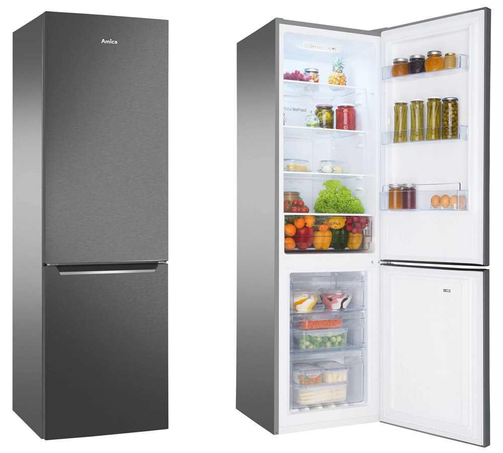 Amica FK2995.2FTH(E) No Frost 180cm Czarna SlimSize 250L