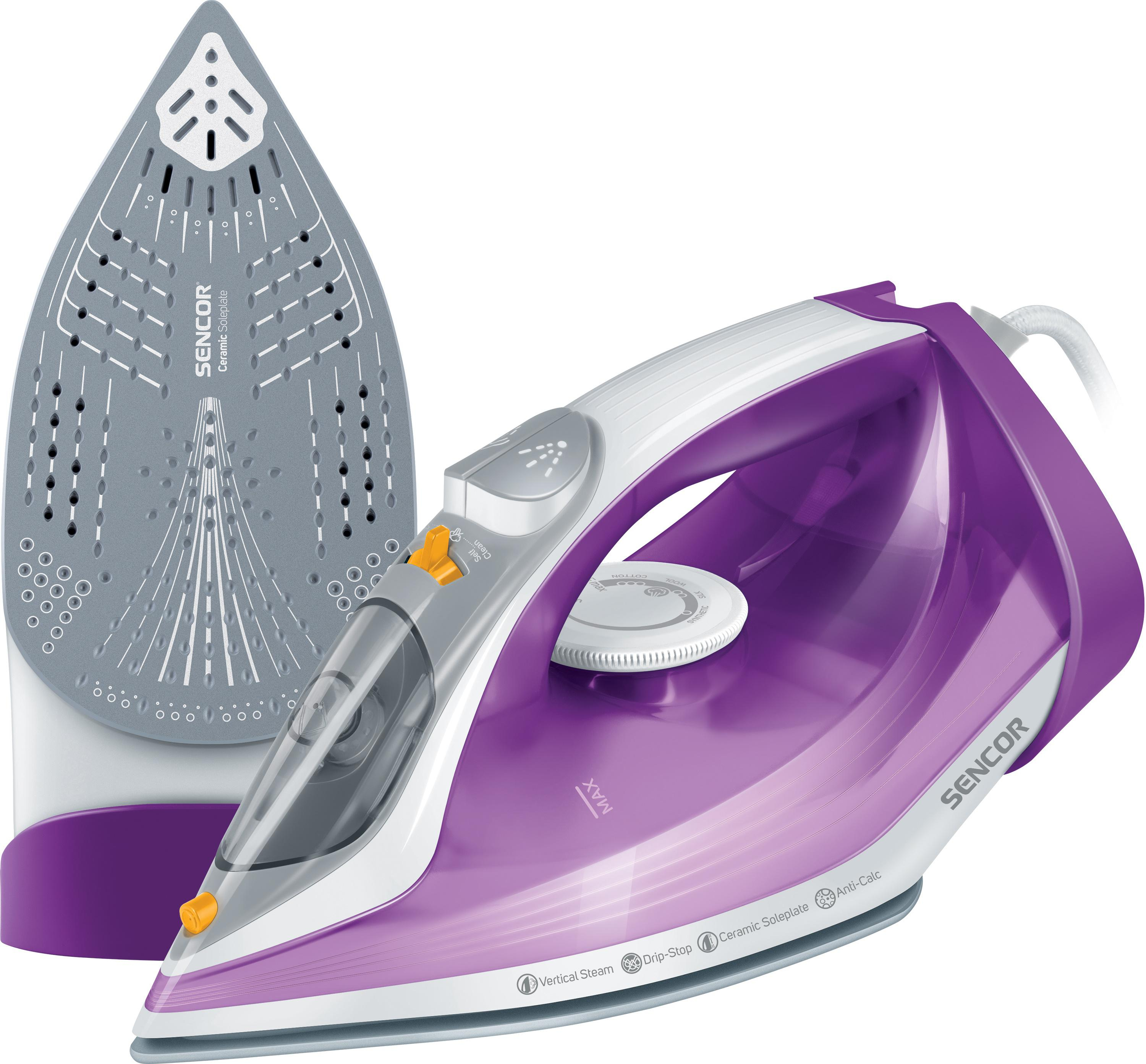 Sencor Żelazko Parowe SSI 5800VT Ceramiczna Stopa