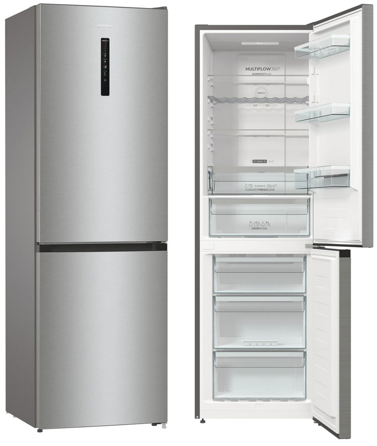 Gorenje NRK6192AXL4 No Frost 185cm Srebrna AdaptTech KitchenFit 300L