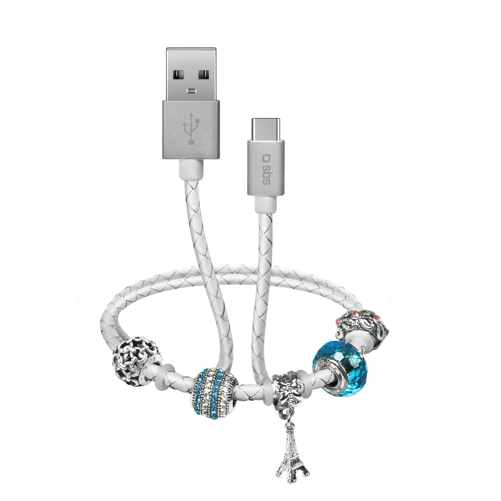 SBS Kabel USB - USB-C SBS CHARMS a'la bransoletka #